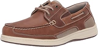Men's Brown Leather Boat Shoe
