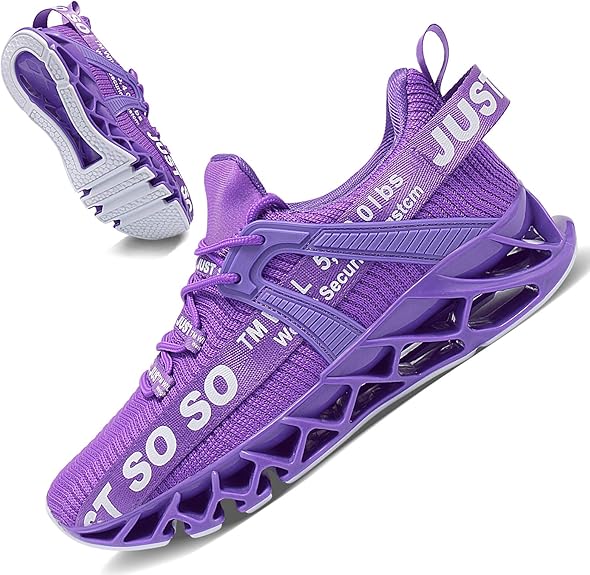 Purple Lightweight Sports Sneakers