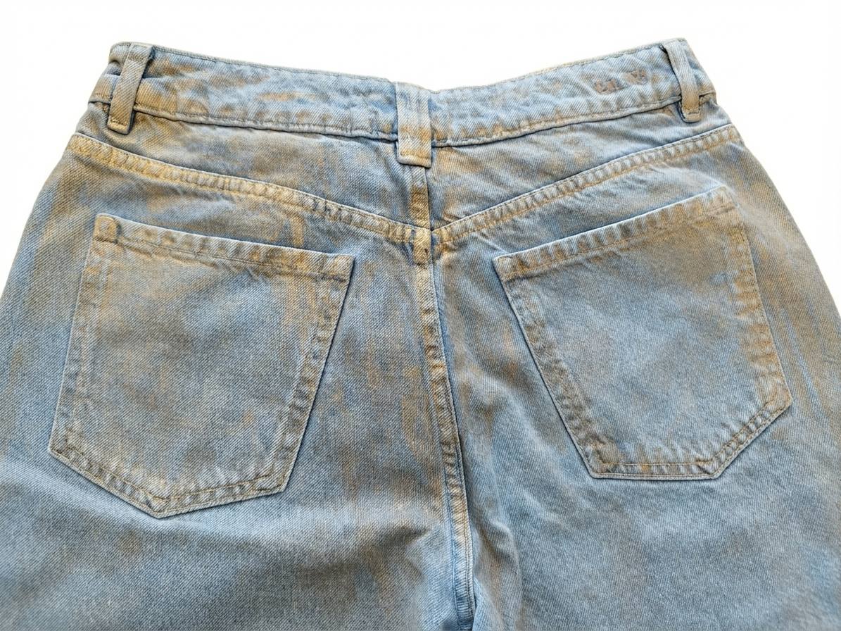 Jean large taille haute