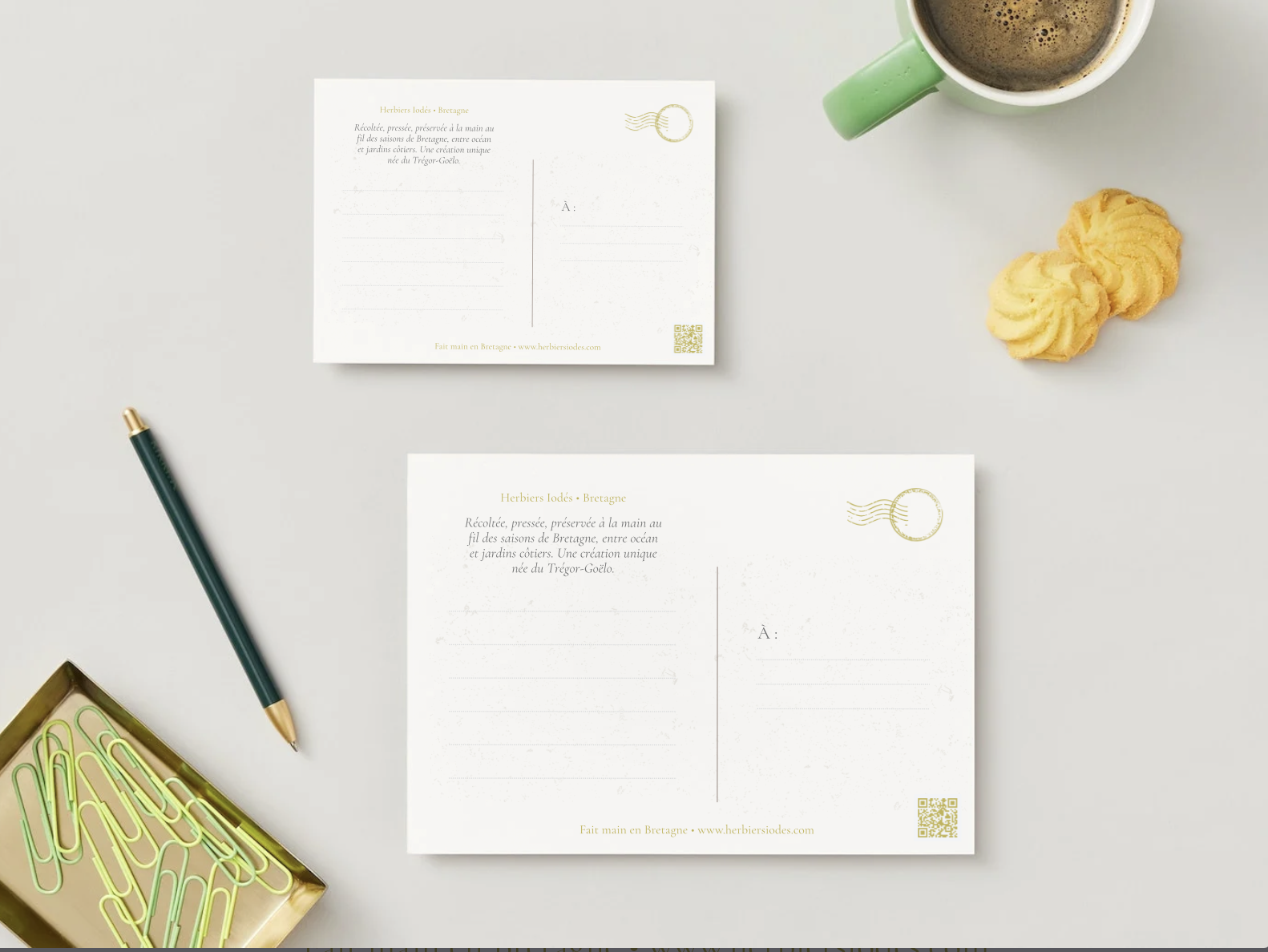 Carte postale "Coeur d'hortensias"