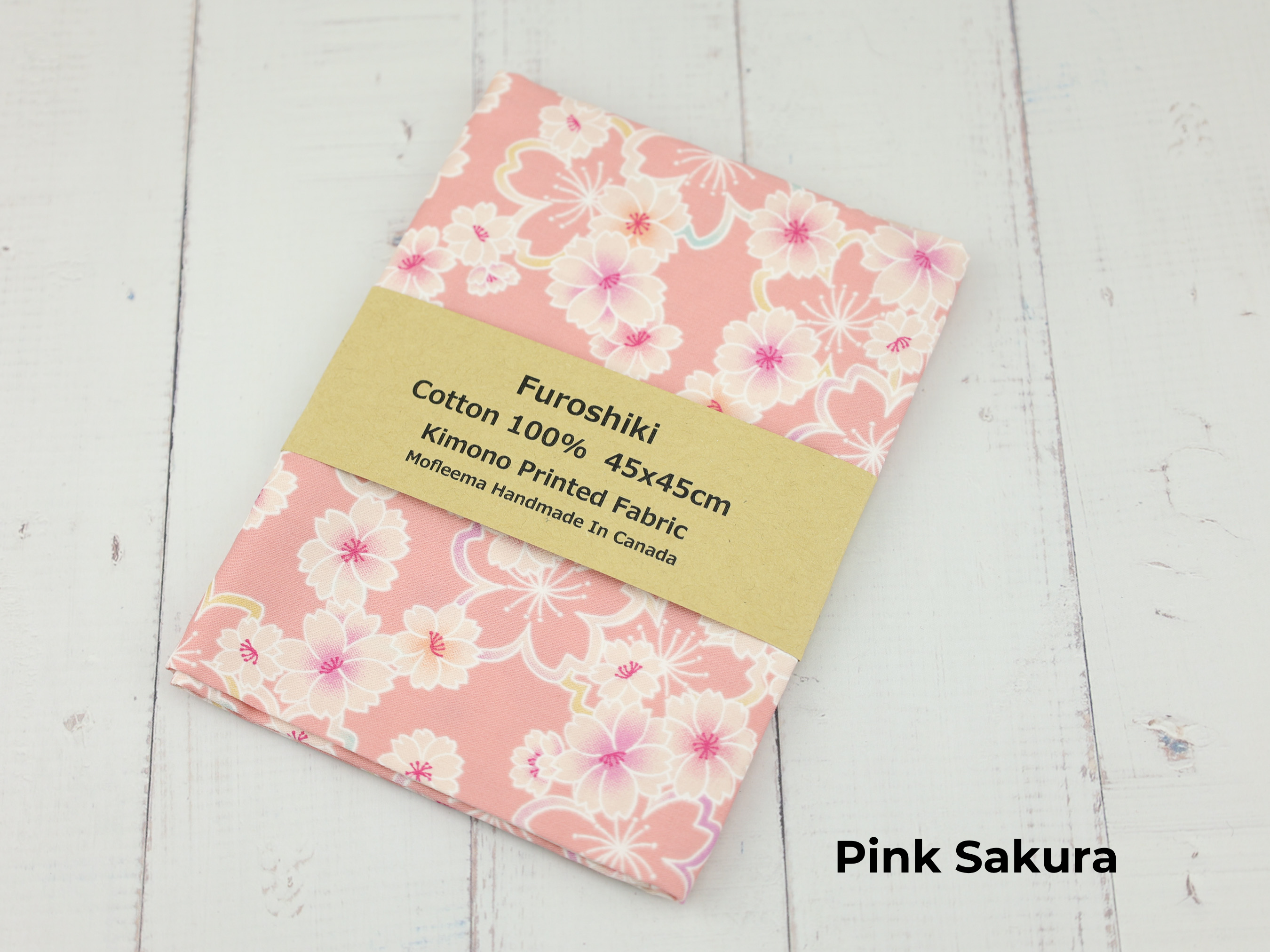 45cm Japanese Furoshiki Wrap – Choose Your Favorite Kimono Prints, 100% Cotton Cloth, Handmade in Canada