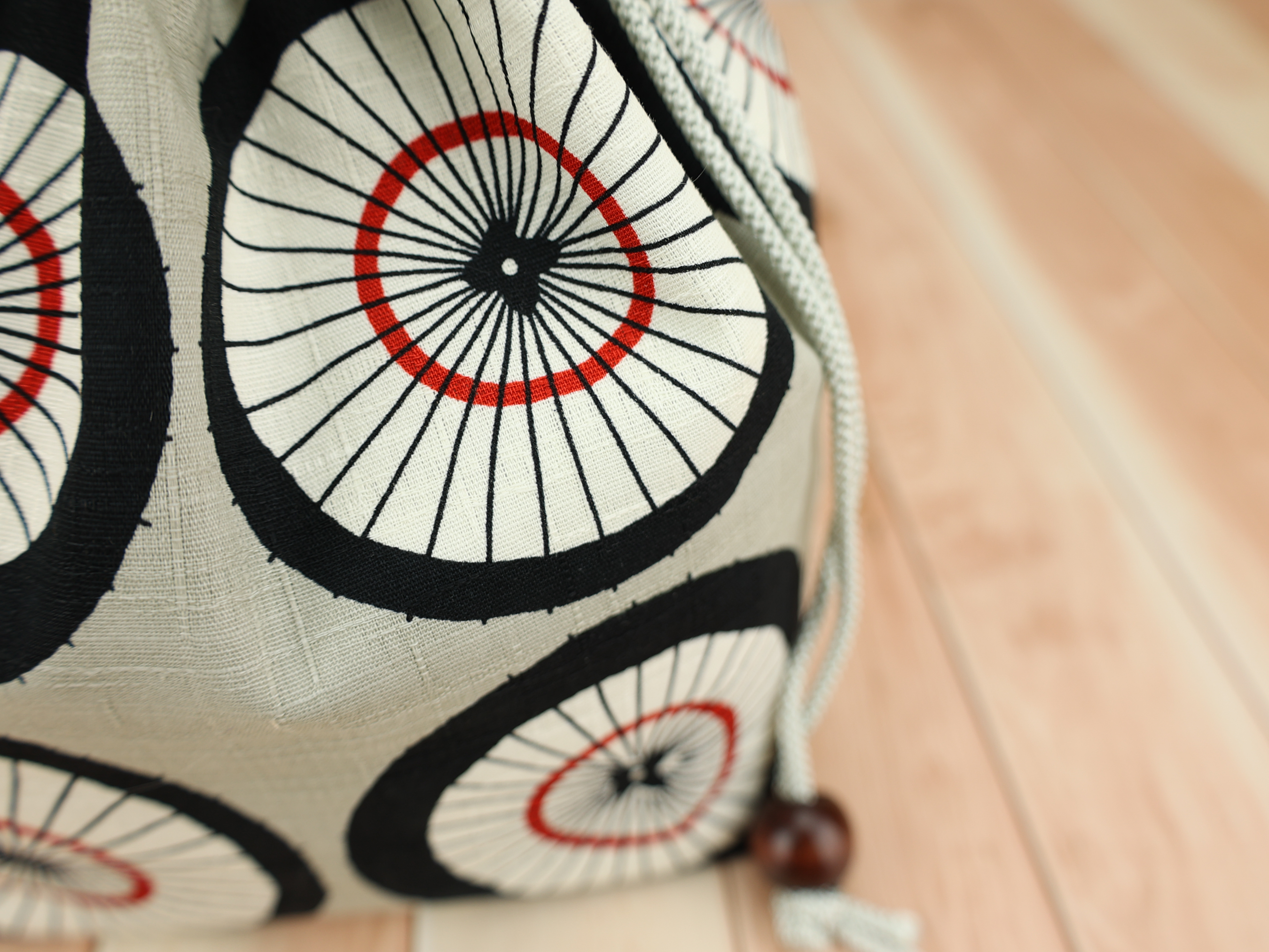 Kimono Fabric Drawstring Pouch: Handmade Cotton Makeup Bag Umbrella