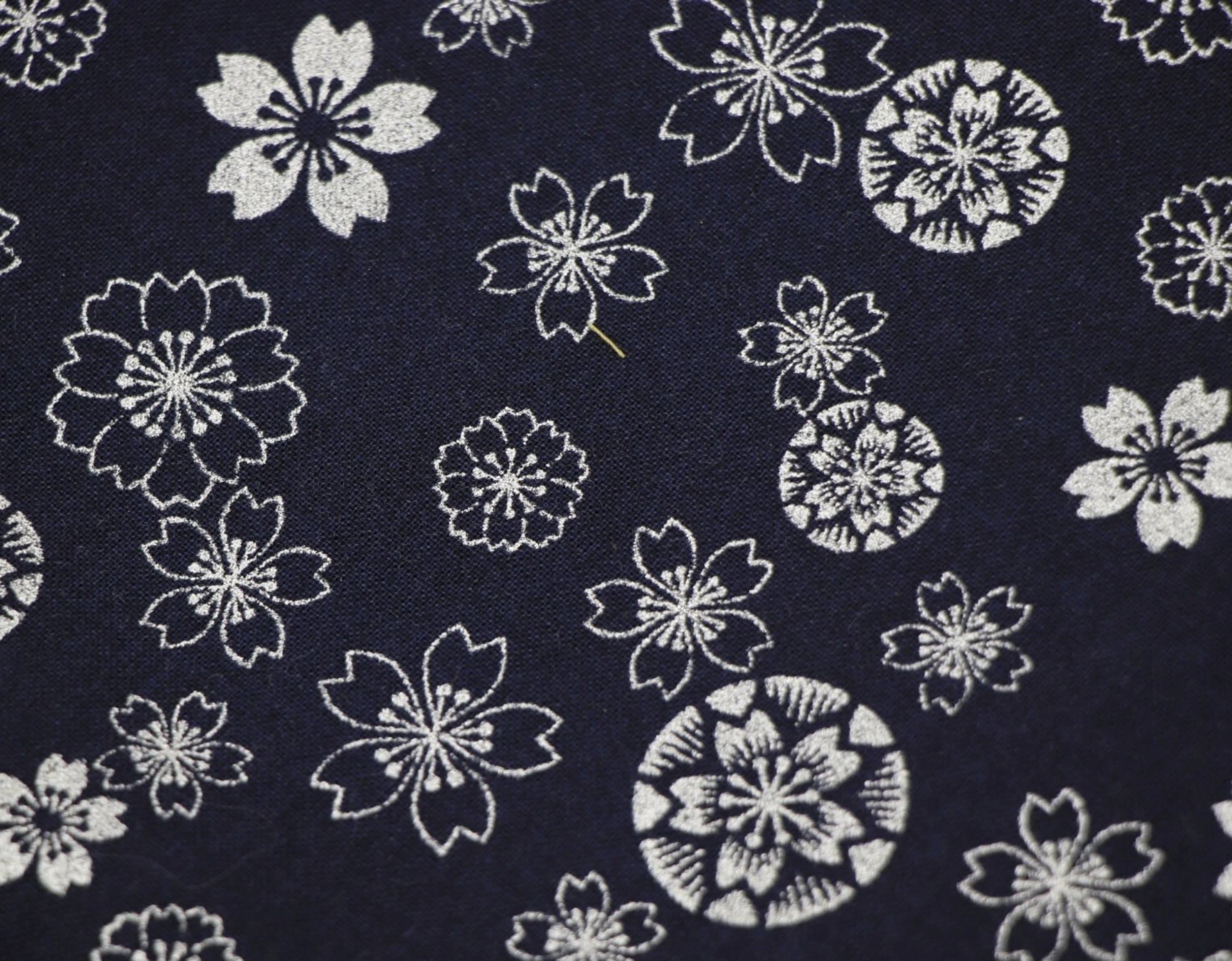 Cherry Blossom Cosmetic Pouch: Japanese Kimono Fabric