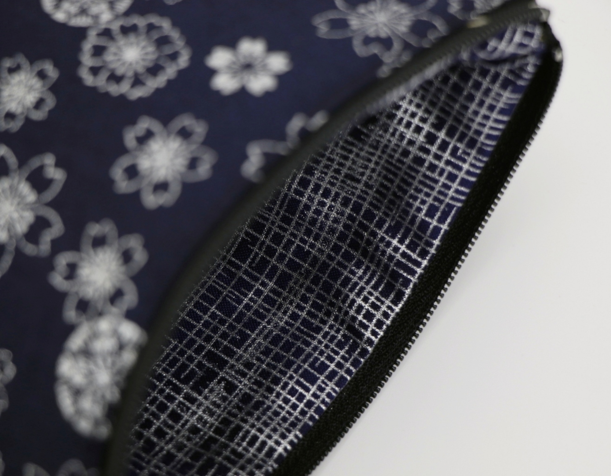 Cherry Blossom Cosmetic Pouch: Japanese Kimono Fabric