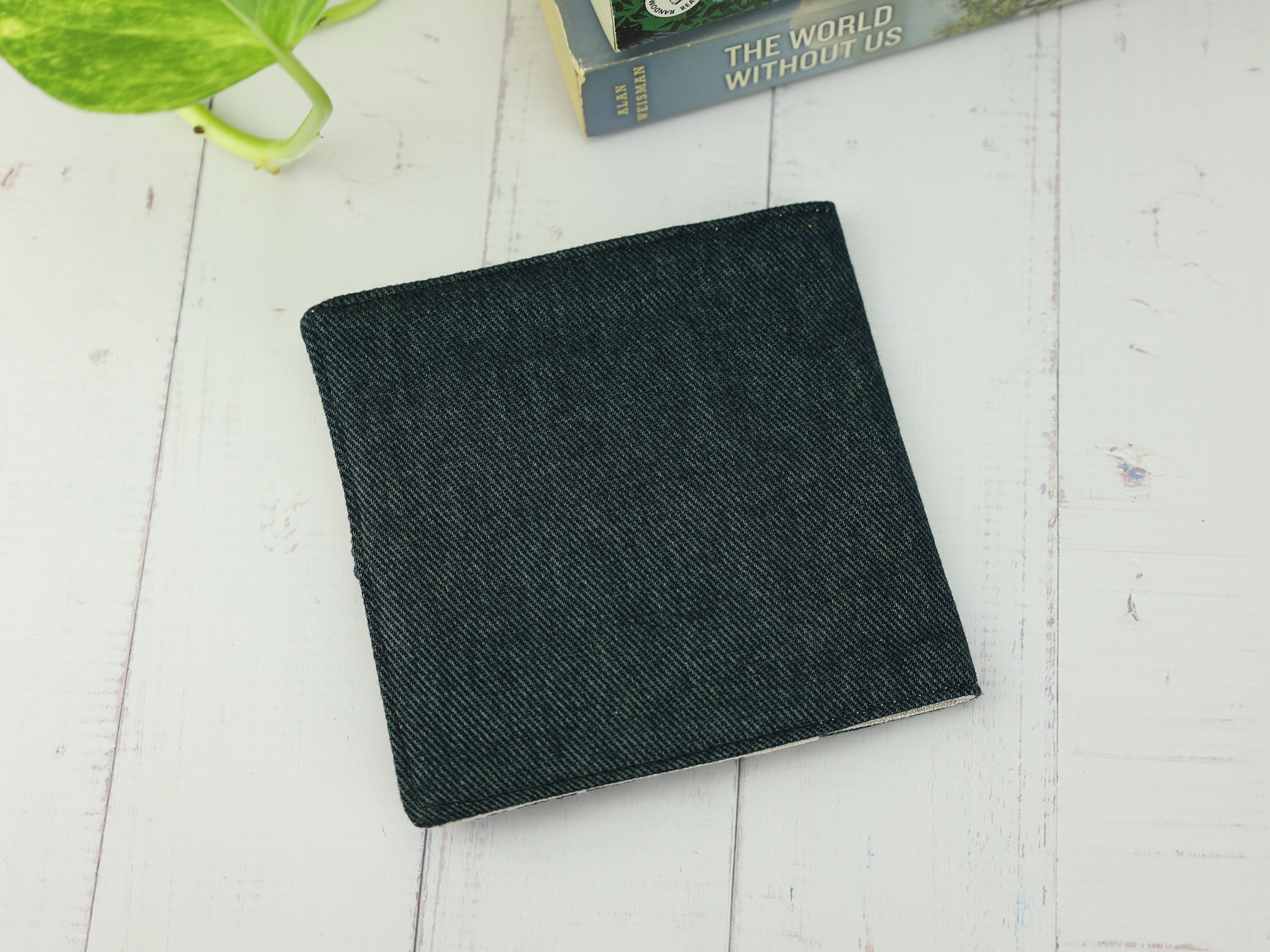 Japanese Sakura Wave Pad Holder – Purple and Lilac Kimono Patchwork Pouch with Button Closure