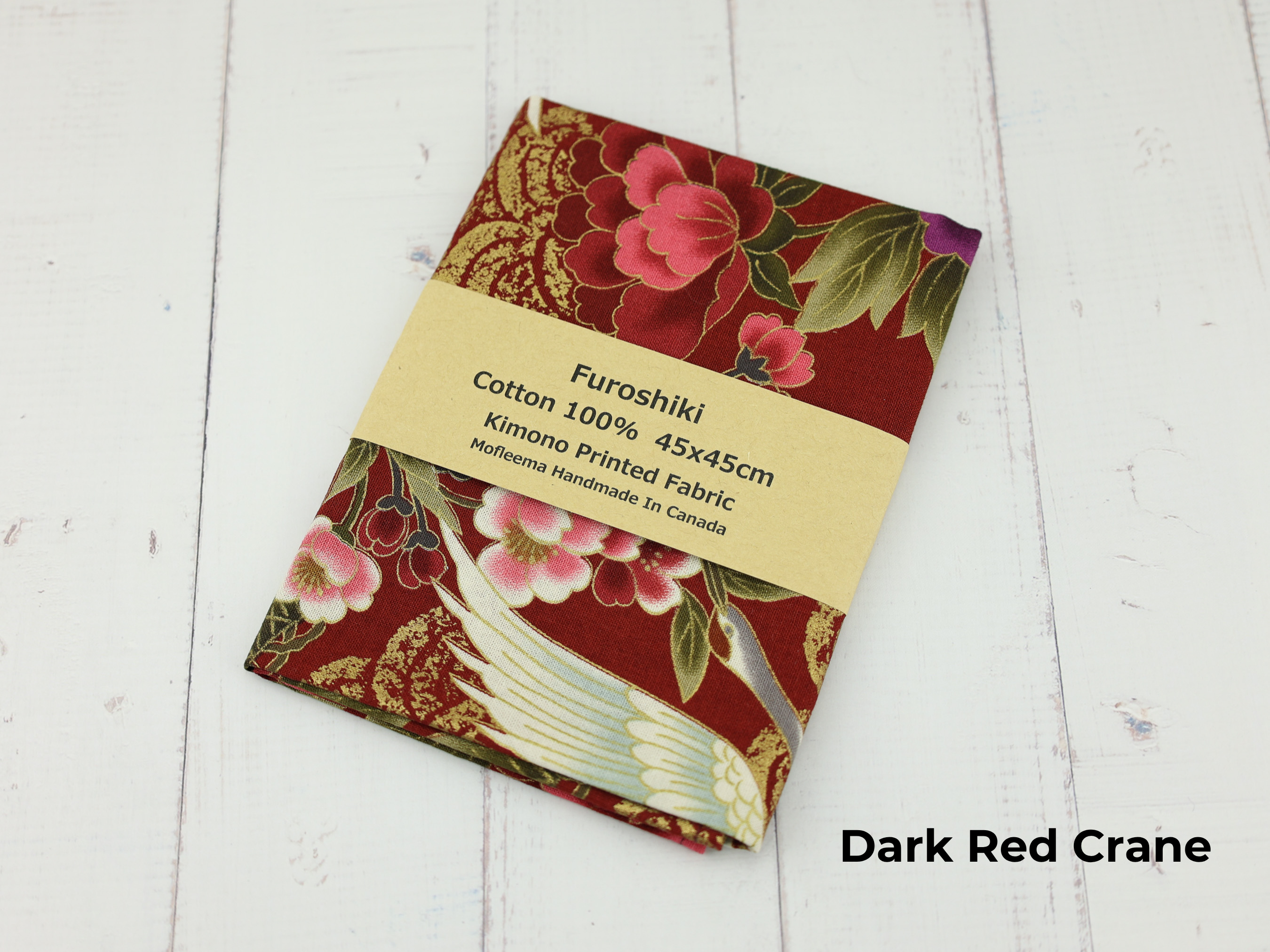 45cm Japanese Furoshiki Wrap – Choose Your Favorite Kimono Prints, 100% Cotton Cloth, Handmade in Canada