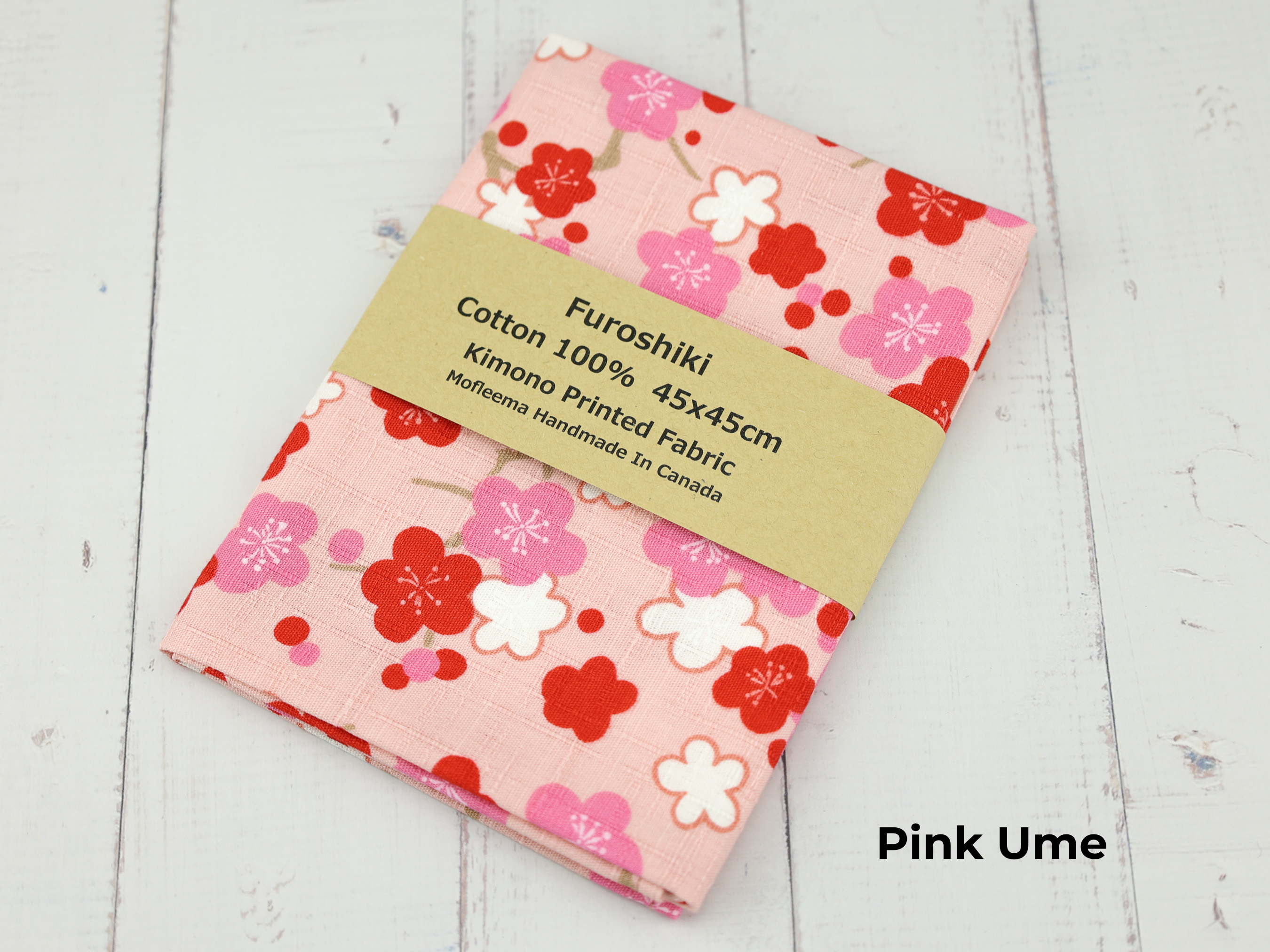 45cm Japanese Furoshiki Wrap – Choose Your Favorite Kimono Prints, 100% Cotton Cloth, Handmade in Canada