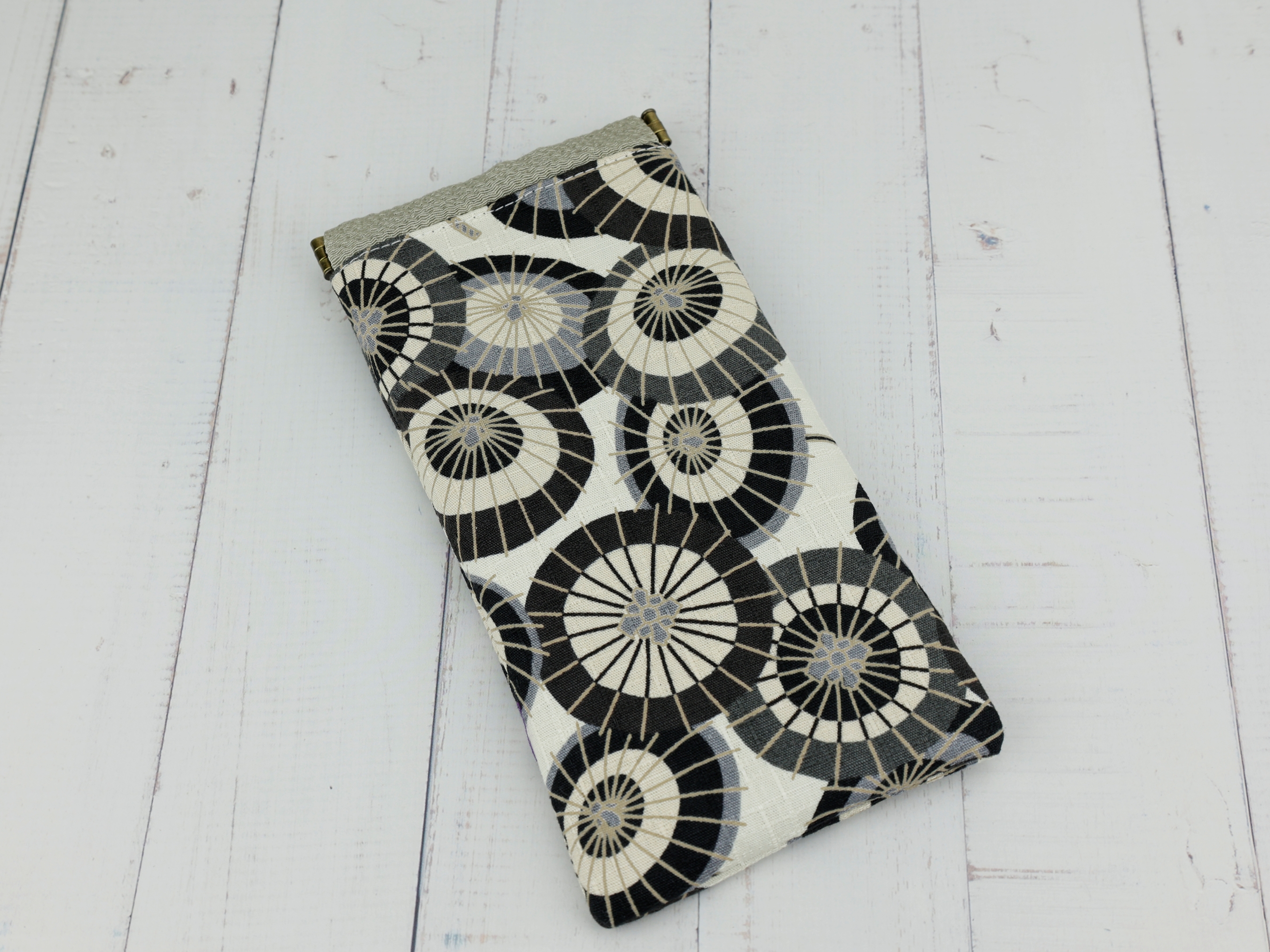 OOAK Glasses Case, Kimono Glasses Holder, Gift For Mom, Umbrella, White