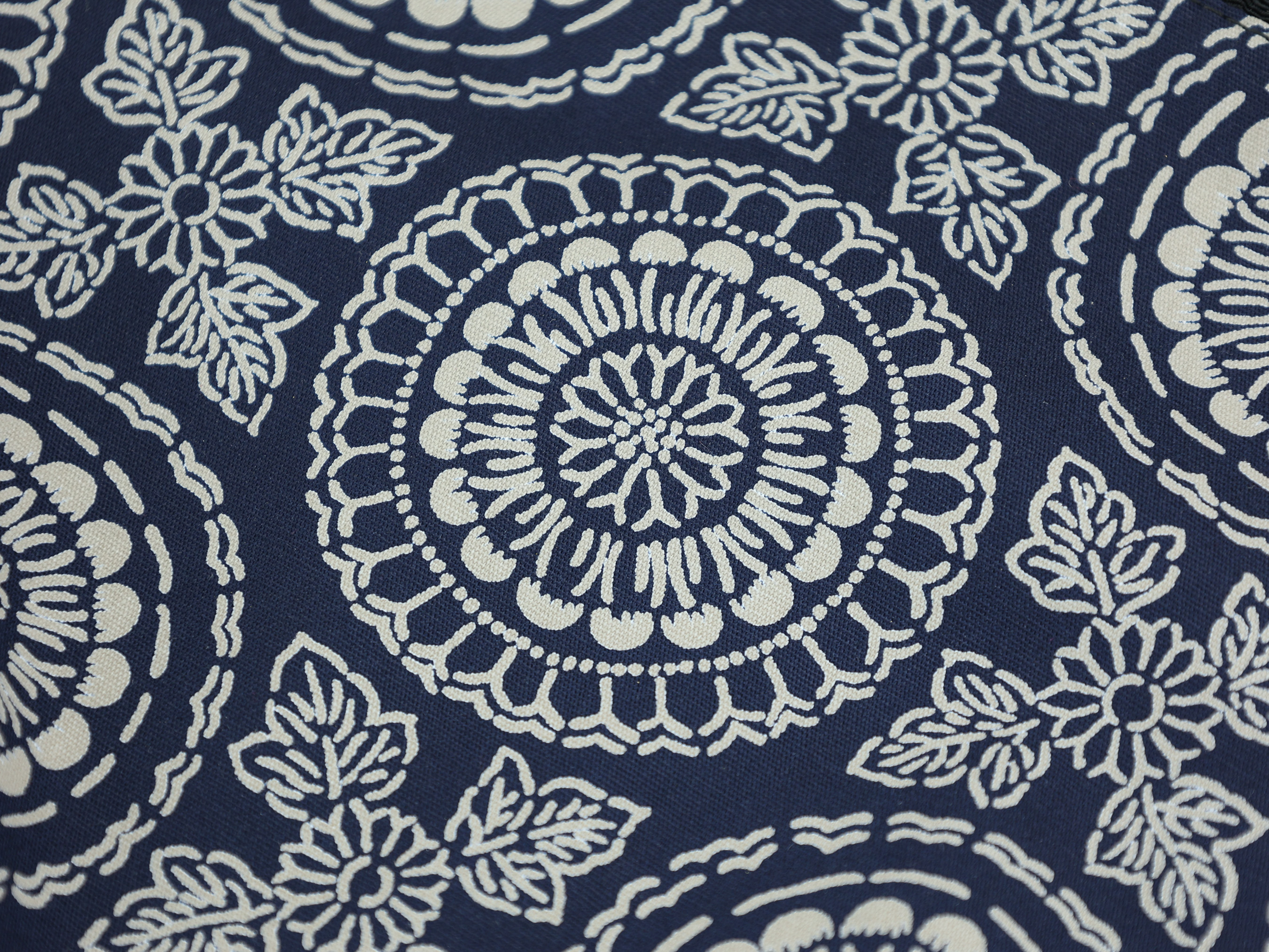 Japanese Indigo Pouch – Geometric Drawstring Bag, Minimalist Kimono Gift