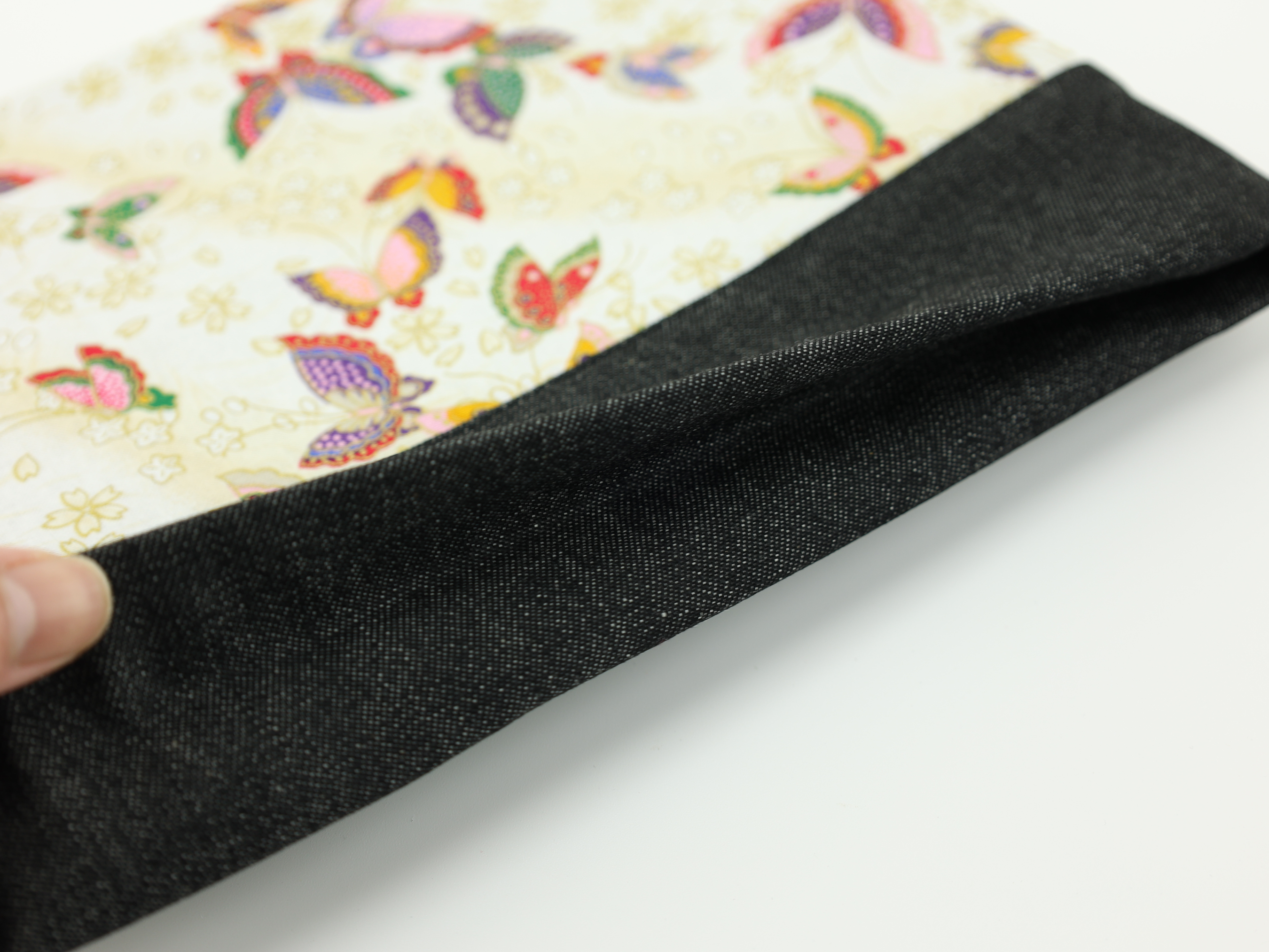 Kimono Cosmetic Bag: Large Butterfly Travel Pouch