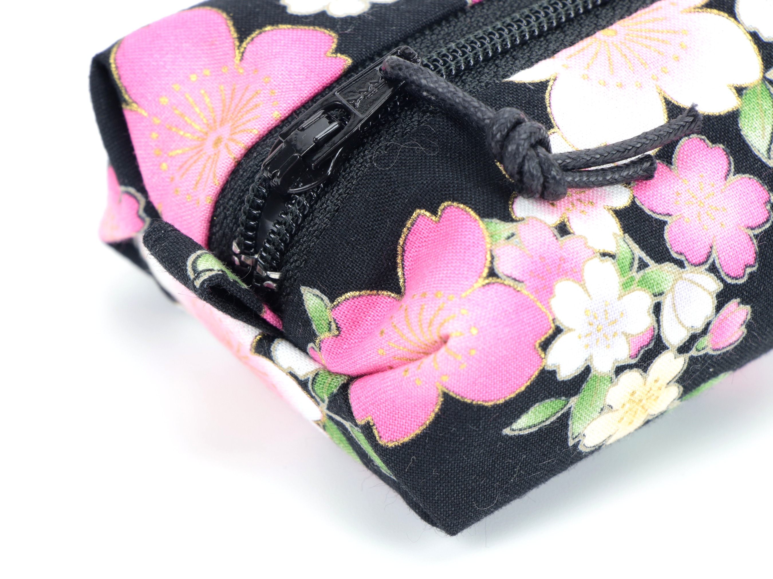 Handmade Cotton Pen Case: Cherry Blossoms Pencil Pouch