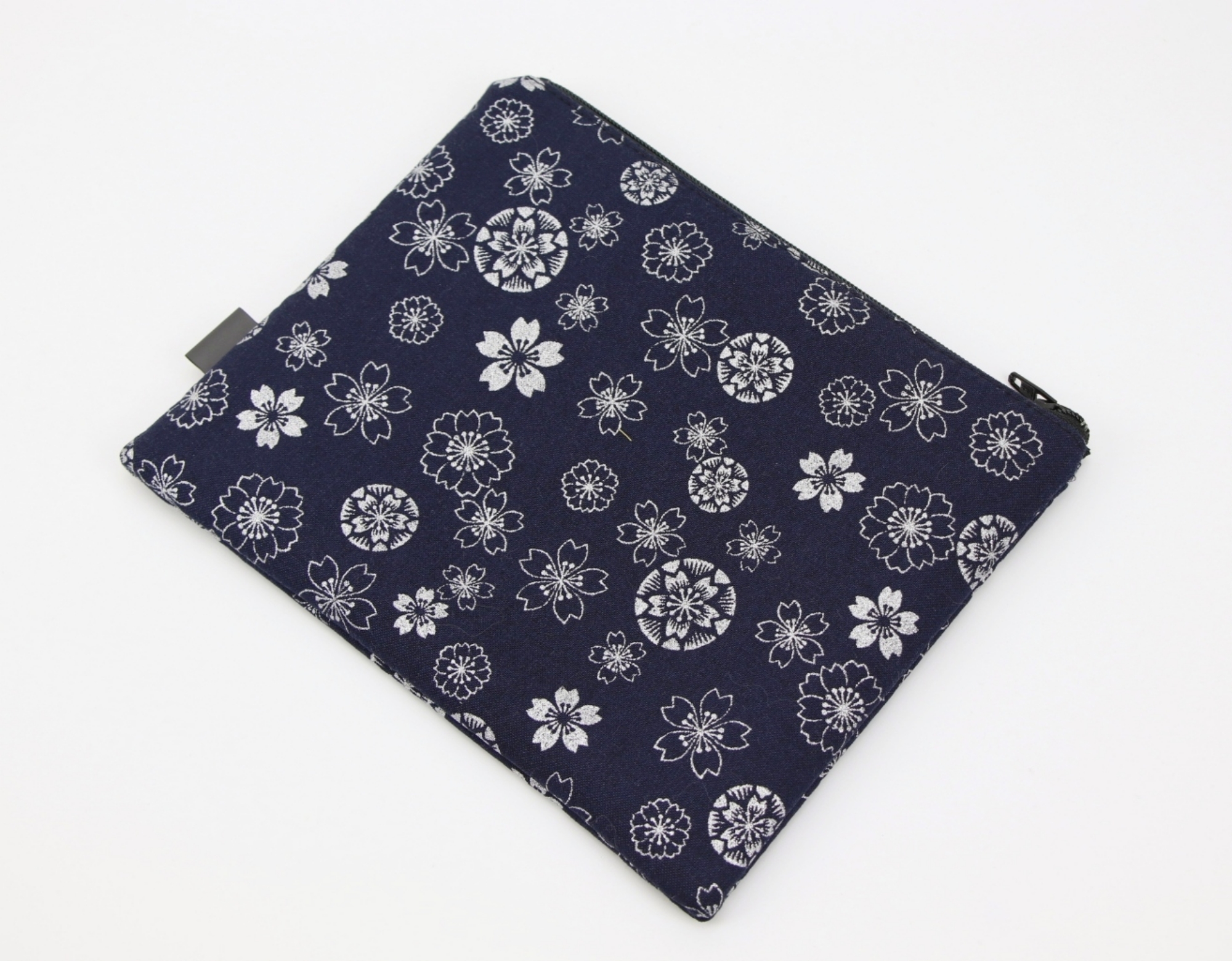 Cherry Blossom Cosmetic Pouch: Japanese Kimono Fabric