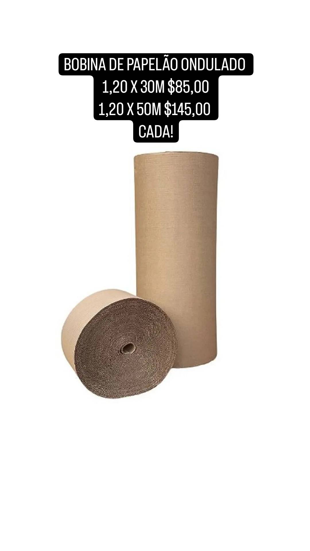 Bobina de papelão ondulado