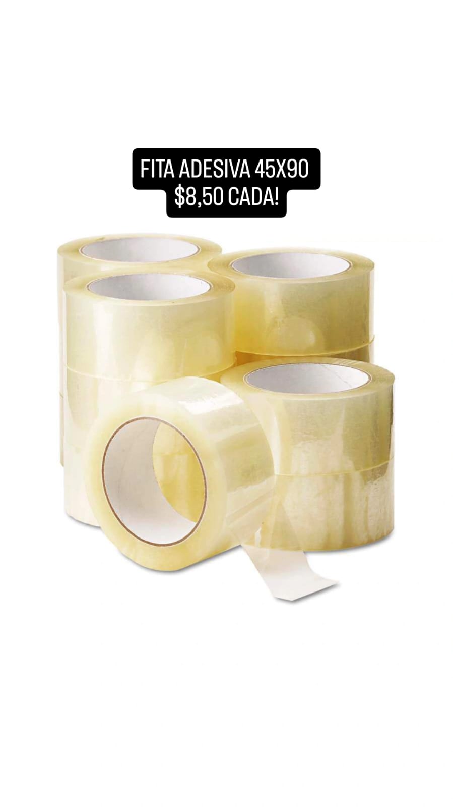 Fita adesiva transparente 45x90