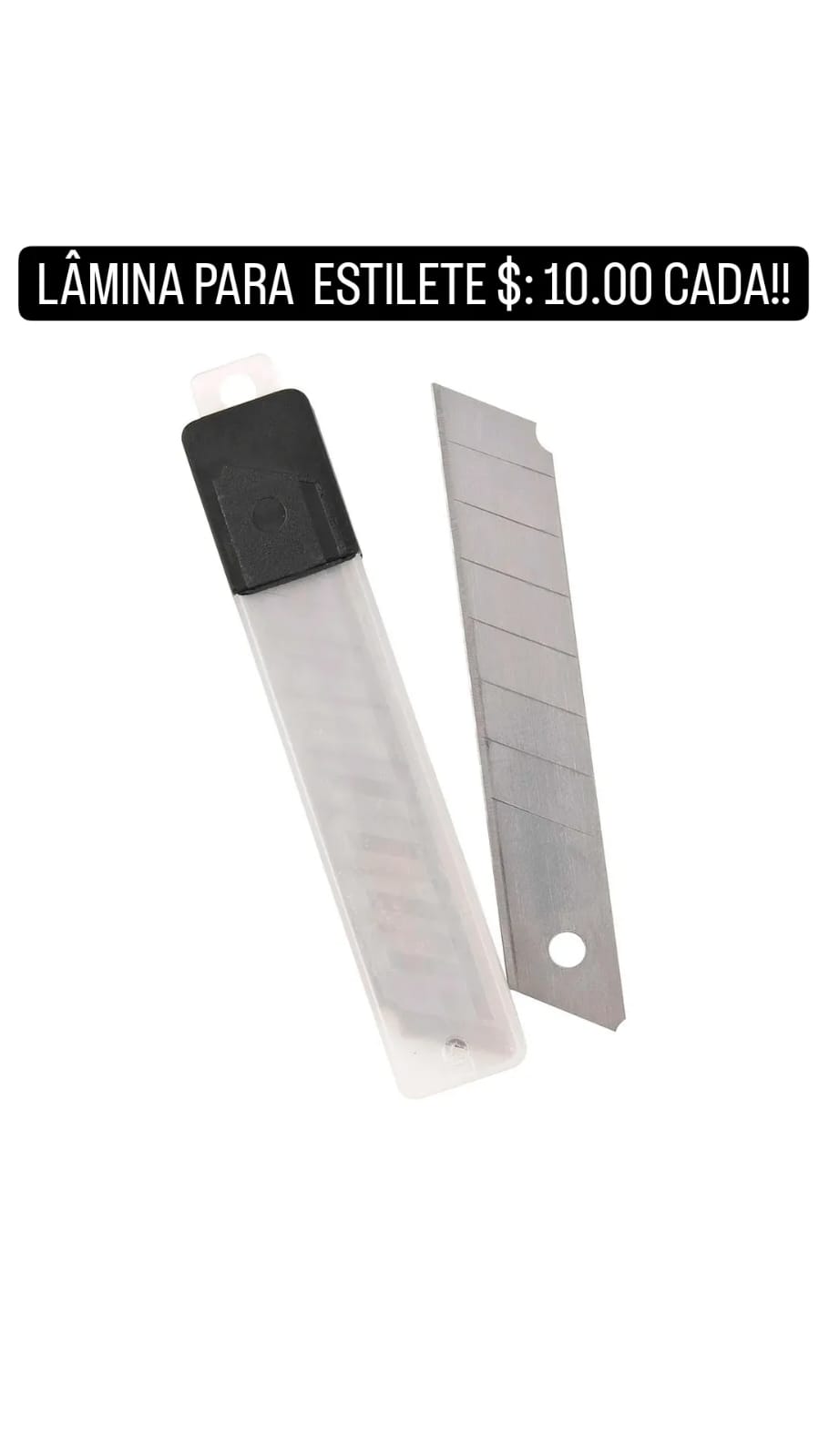 Lâmina para estilete 10 unidades