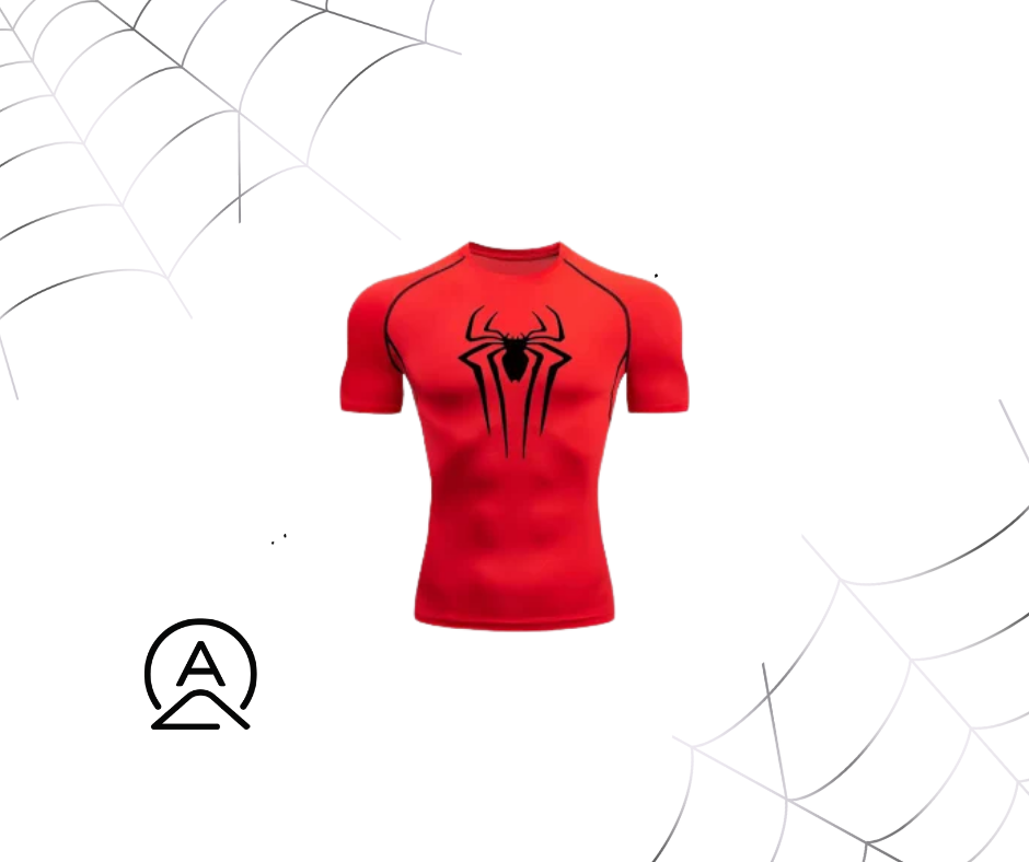 playera spiderman  roja