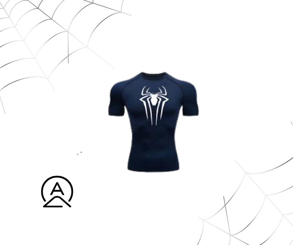 playera spiderman azul marino