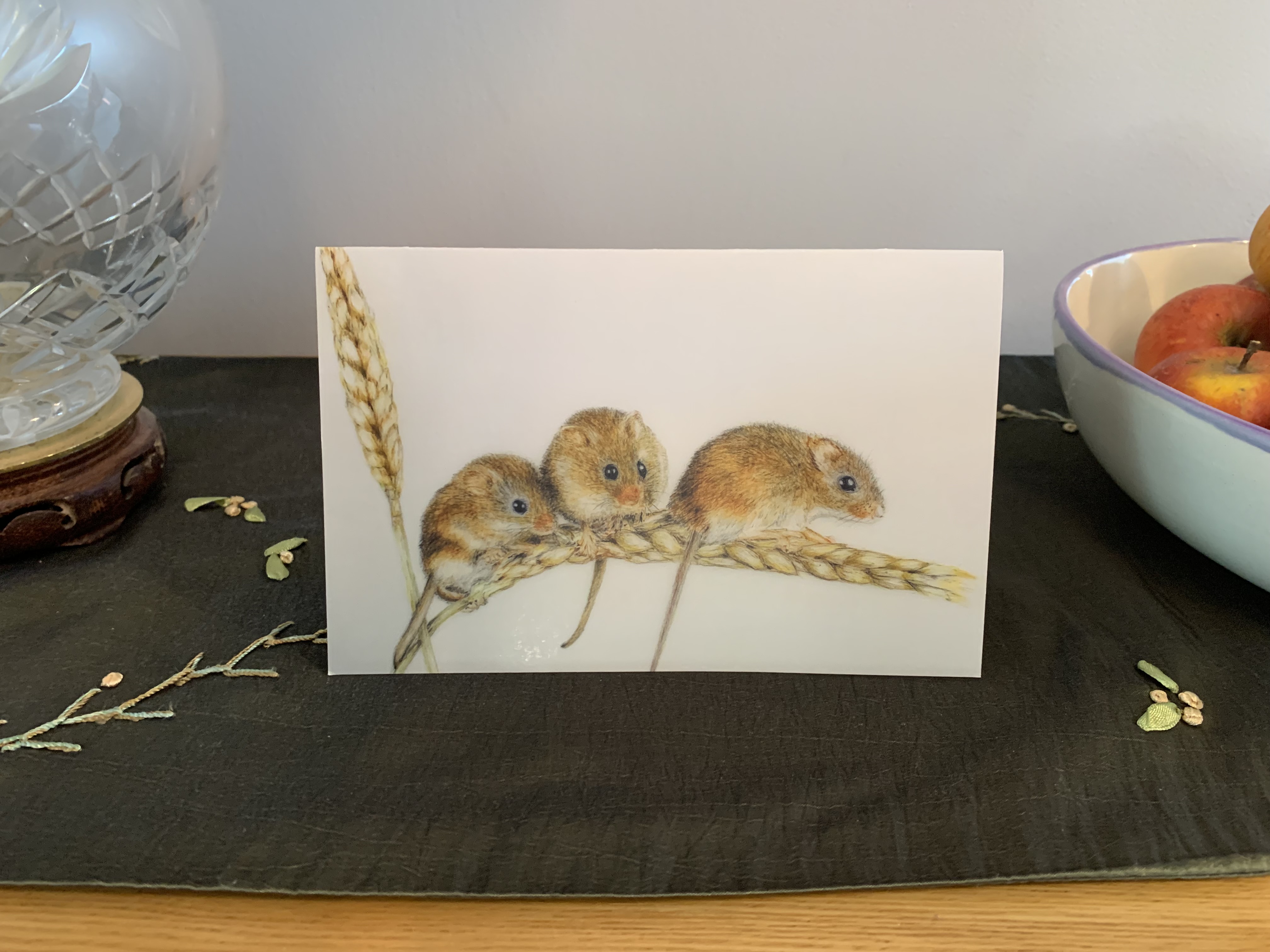 Harvest Mice card