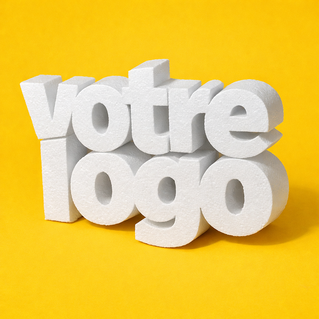 Logo 3D personnalisé en mousse