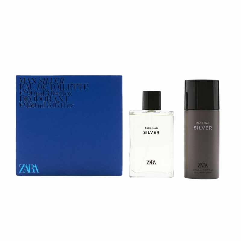 Zara Man Silver Eau De Toilette Set