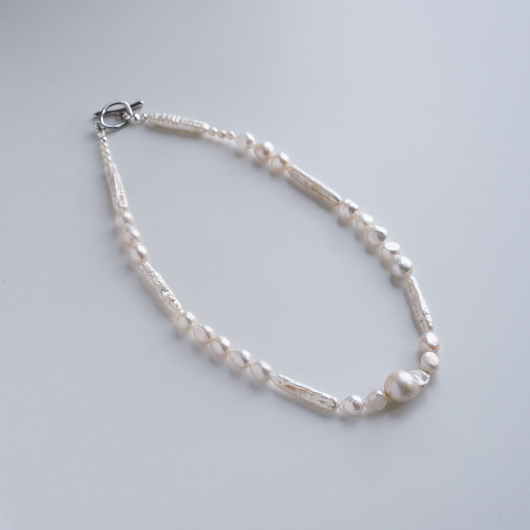 Mixed Shape Pearl Choker
