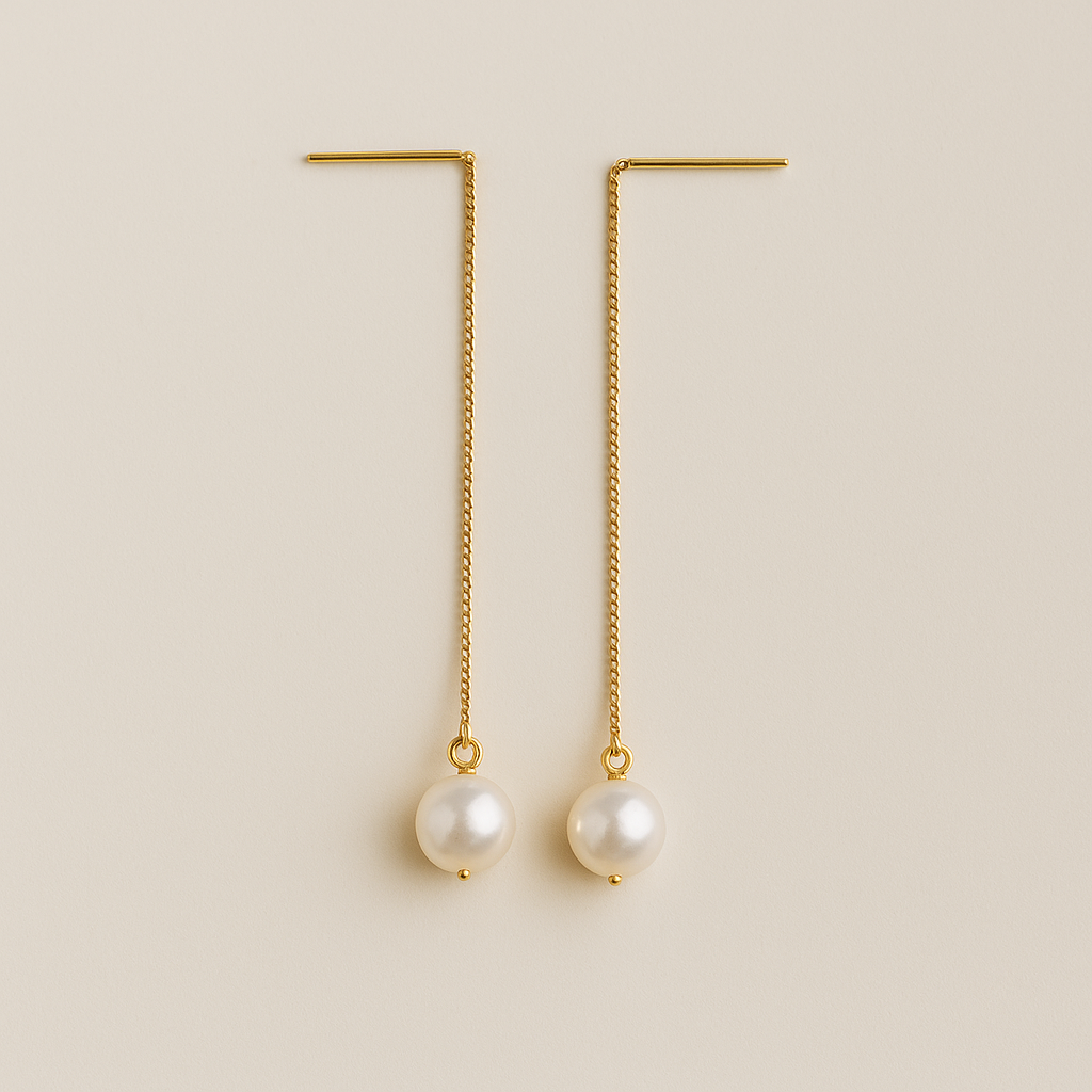 Elegant Pearl Drop Earrings