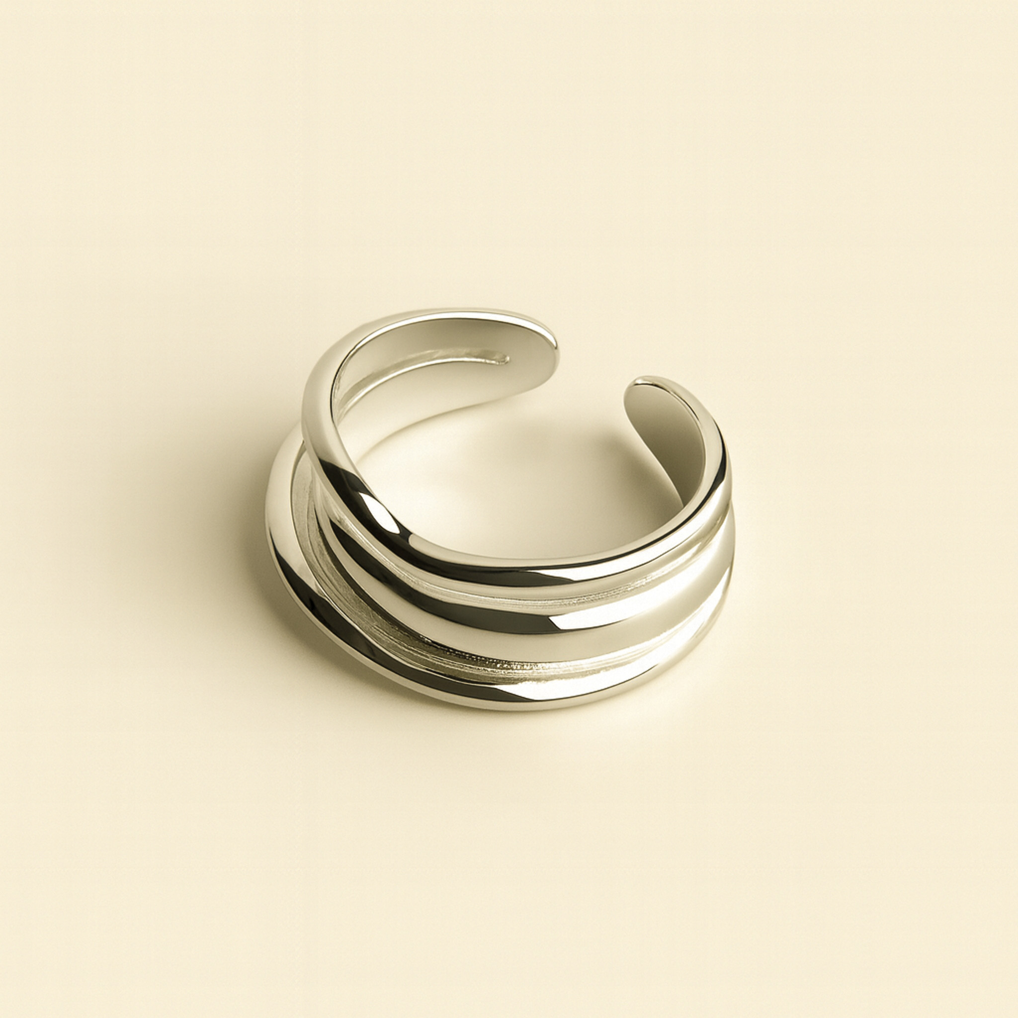 Silver Wave Ring