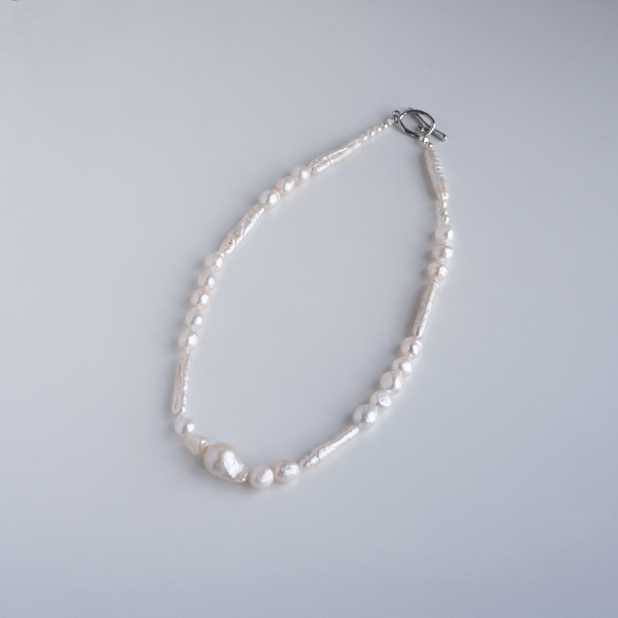 Mixed Shape Pearl Choker