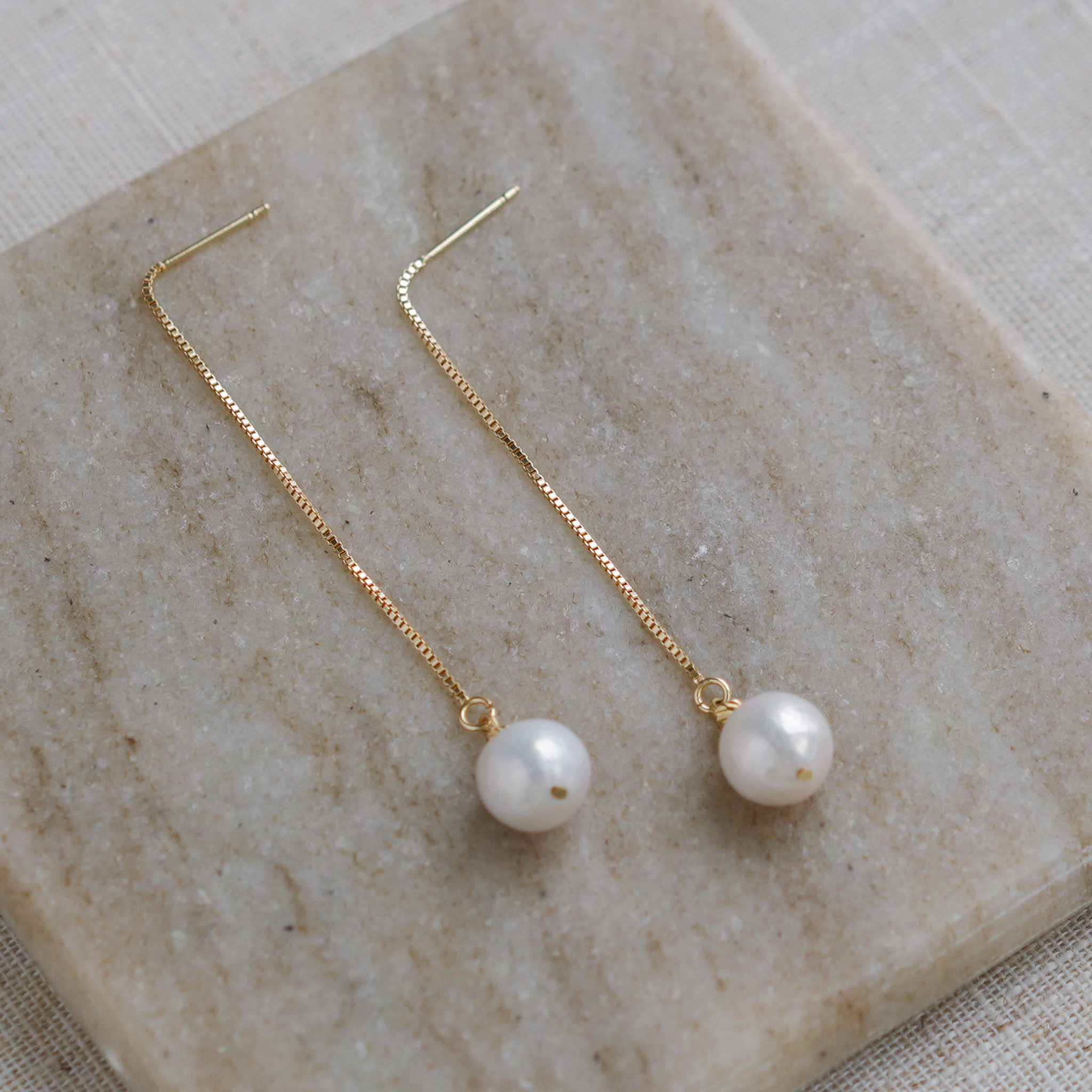 Elegant Pearl Drop Earrings