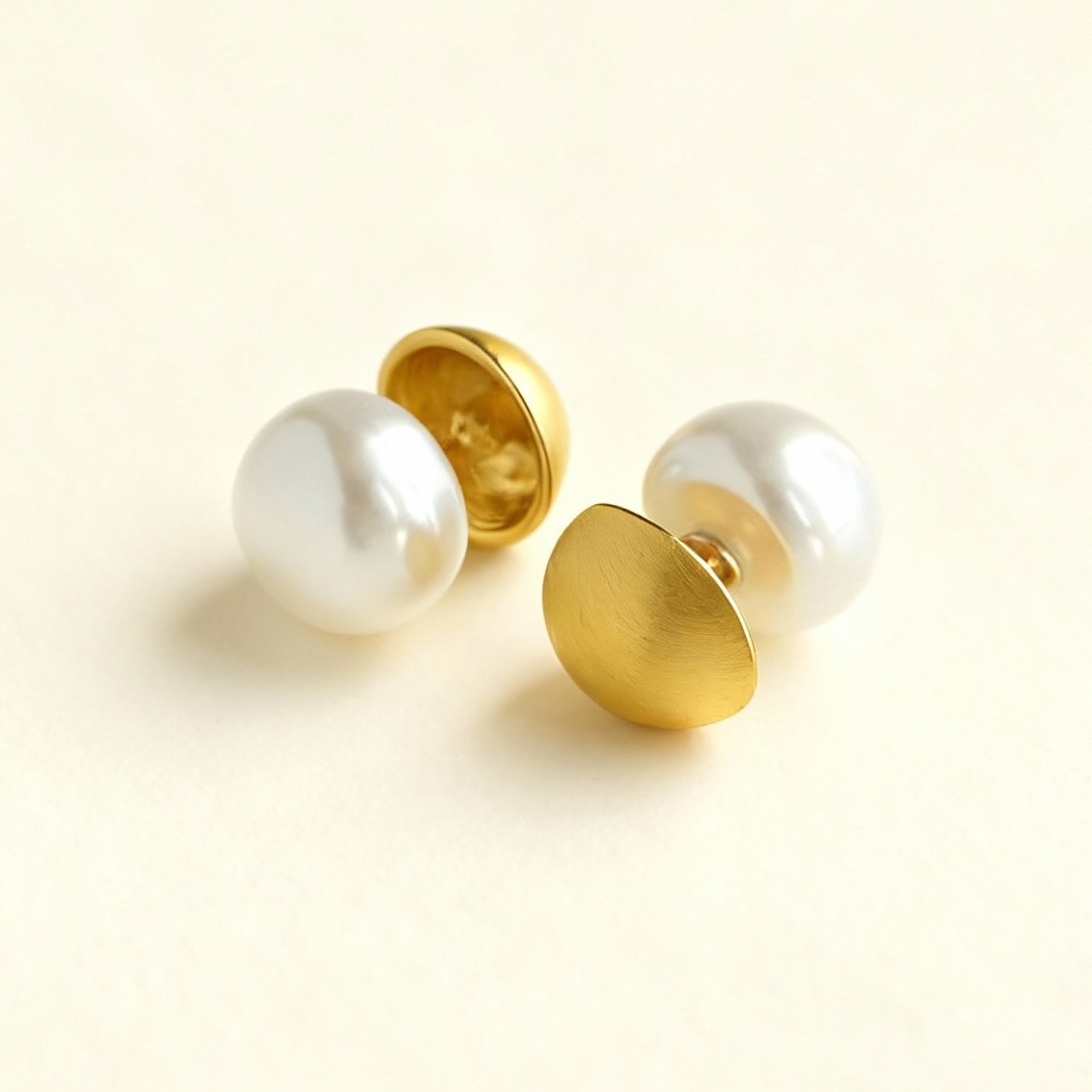 Gold and Pearl Cufflinks
