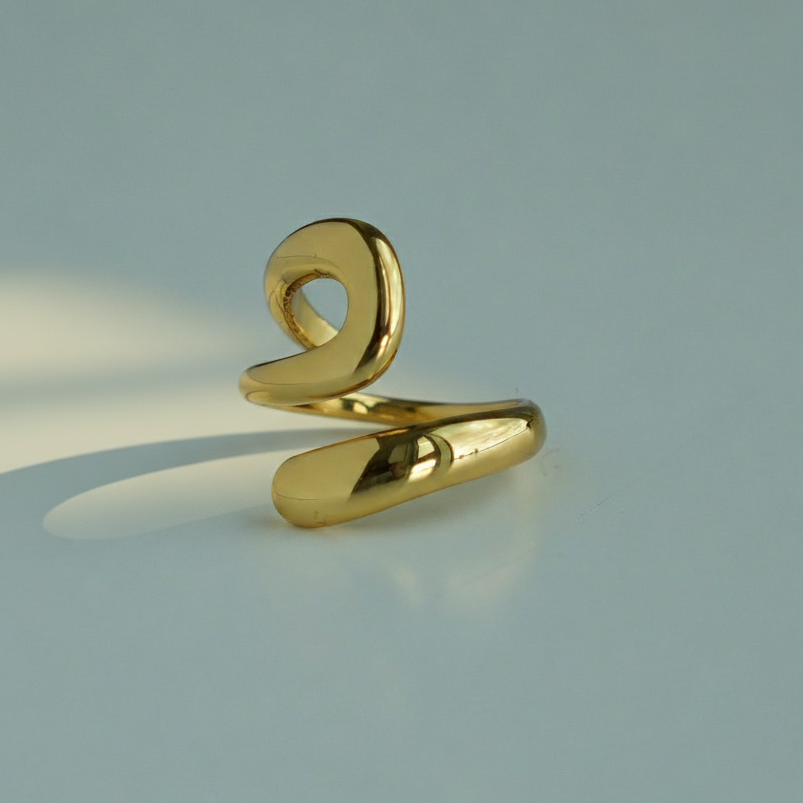 Elegant Gold Open Band Ring