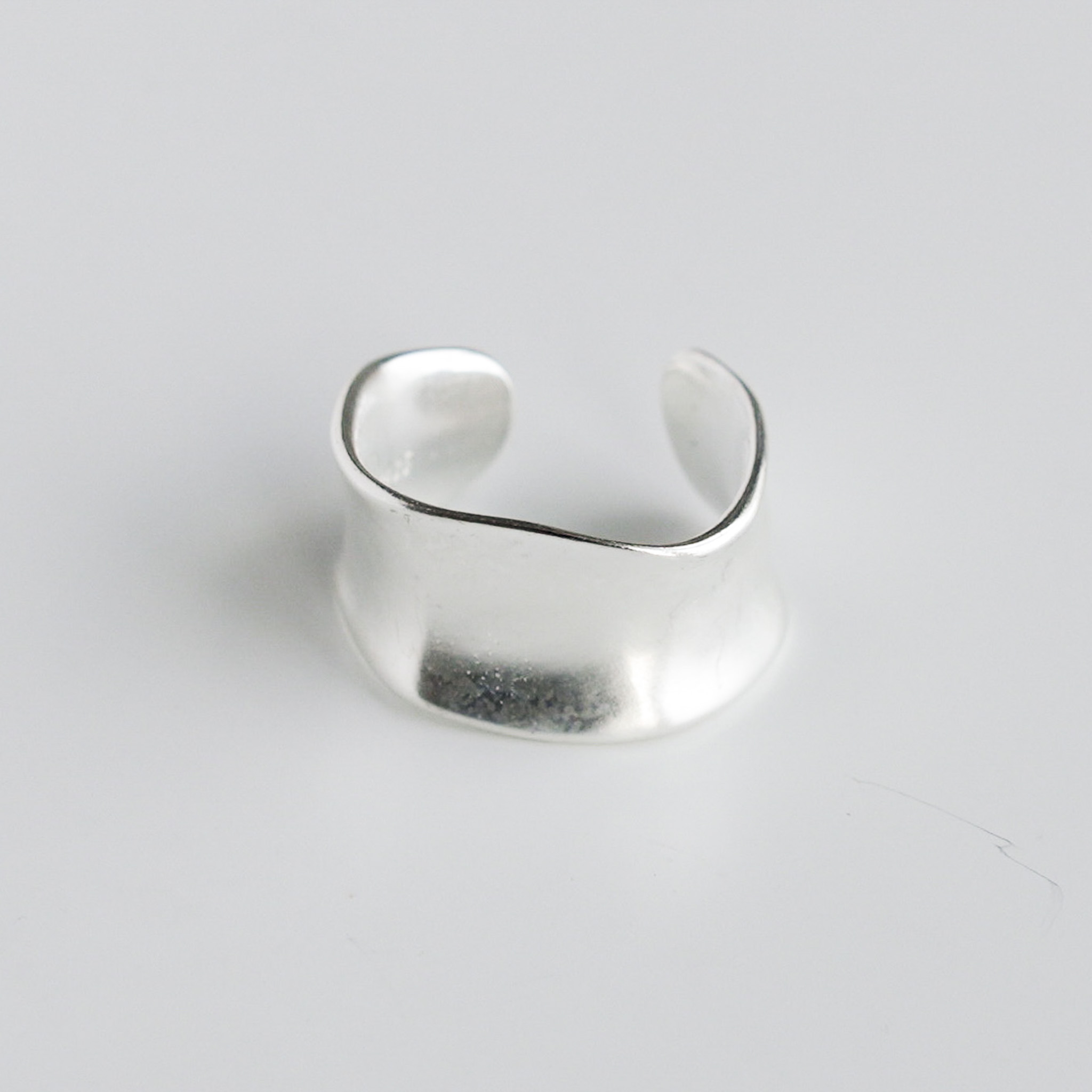 Minimalist Silver Adjustable Ring
