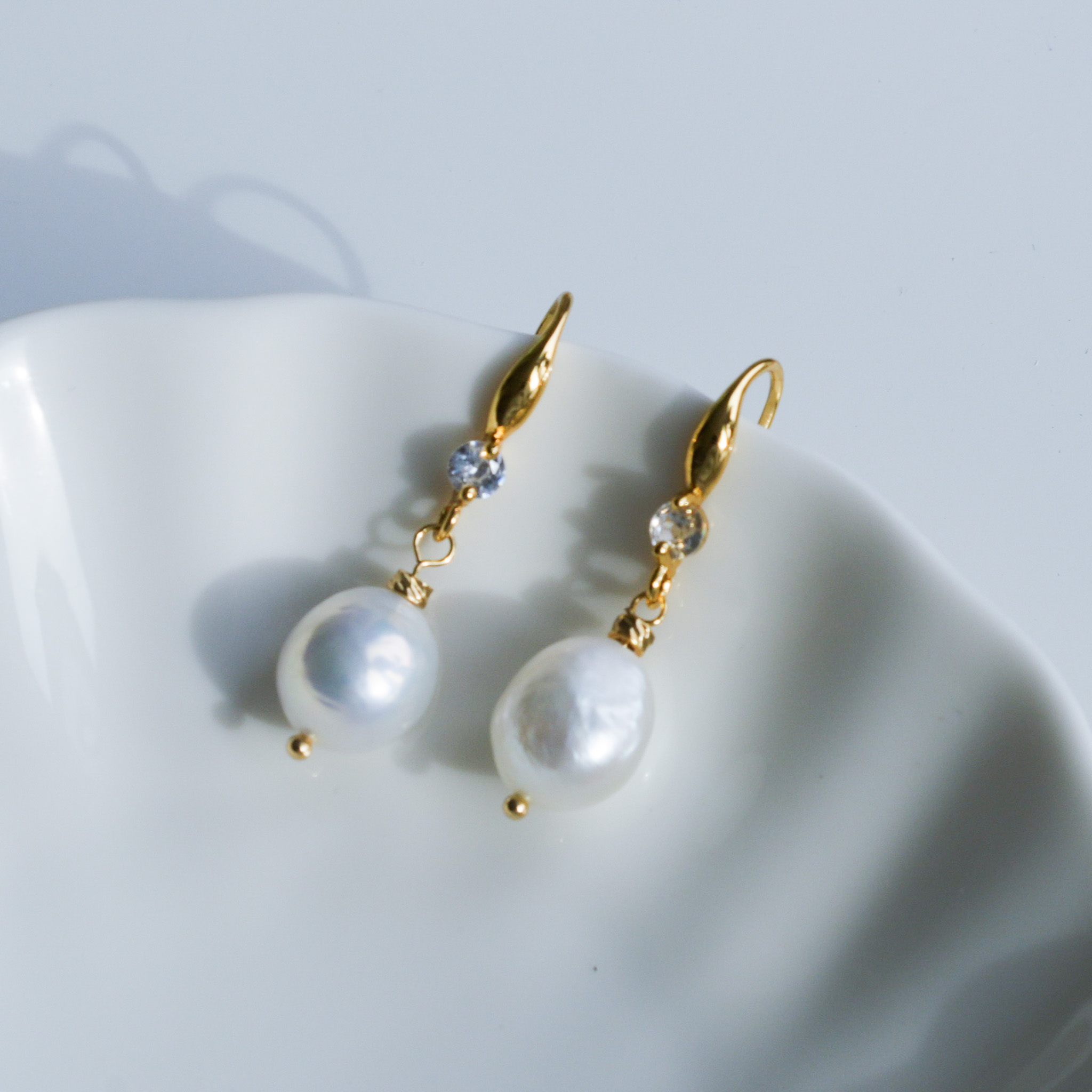 Elegant Pearl Drop Earrings