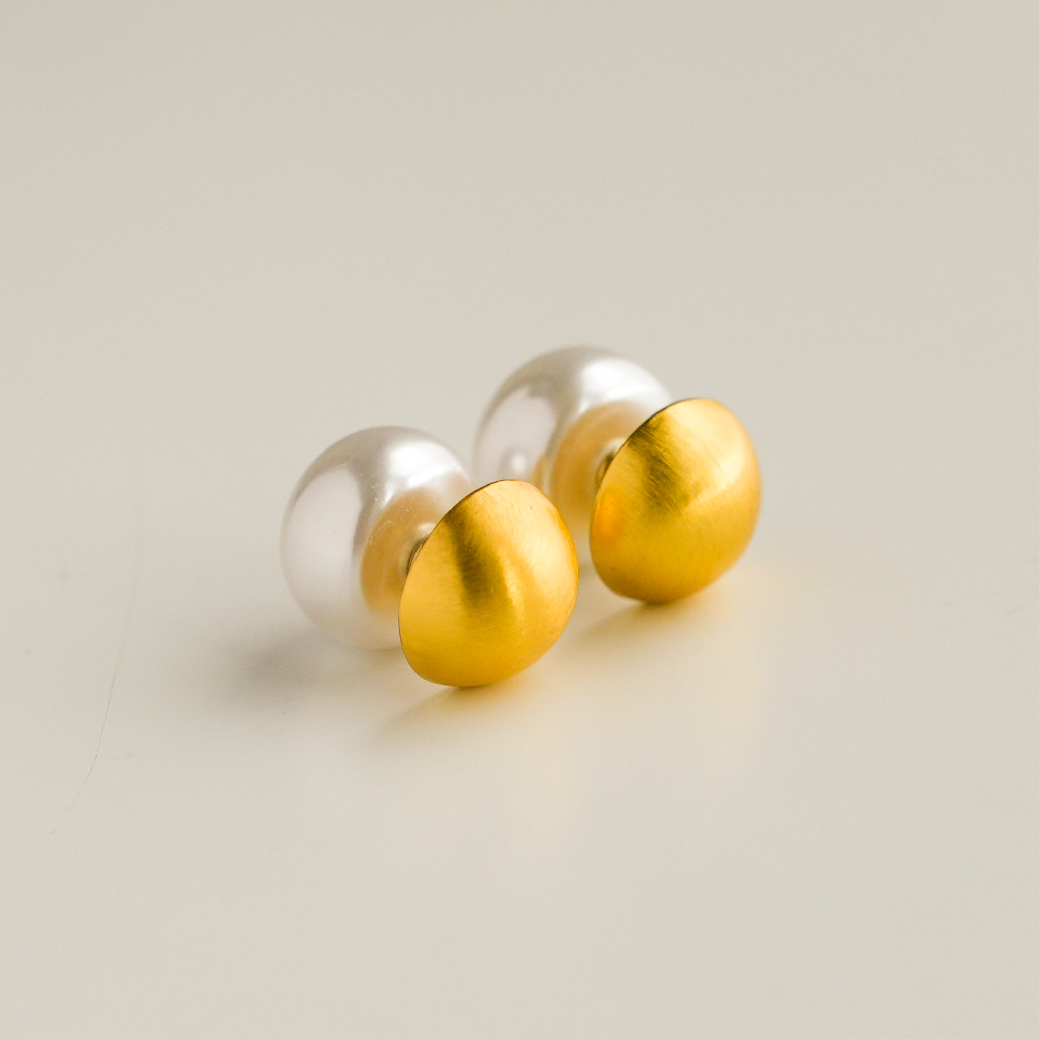 Gold and Pearl Cufflinks
