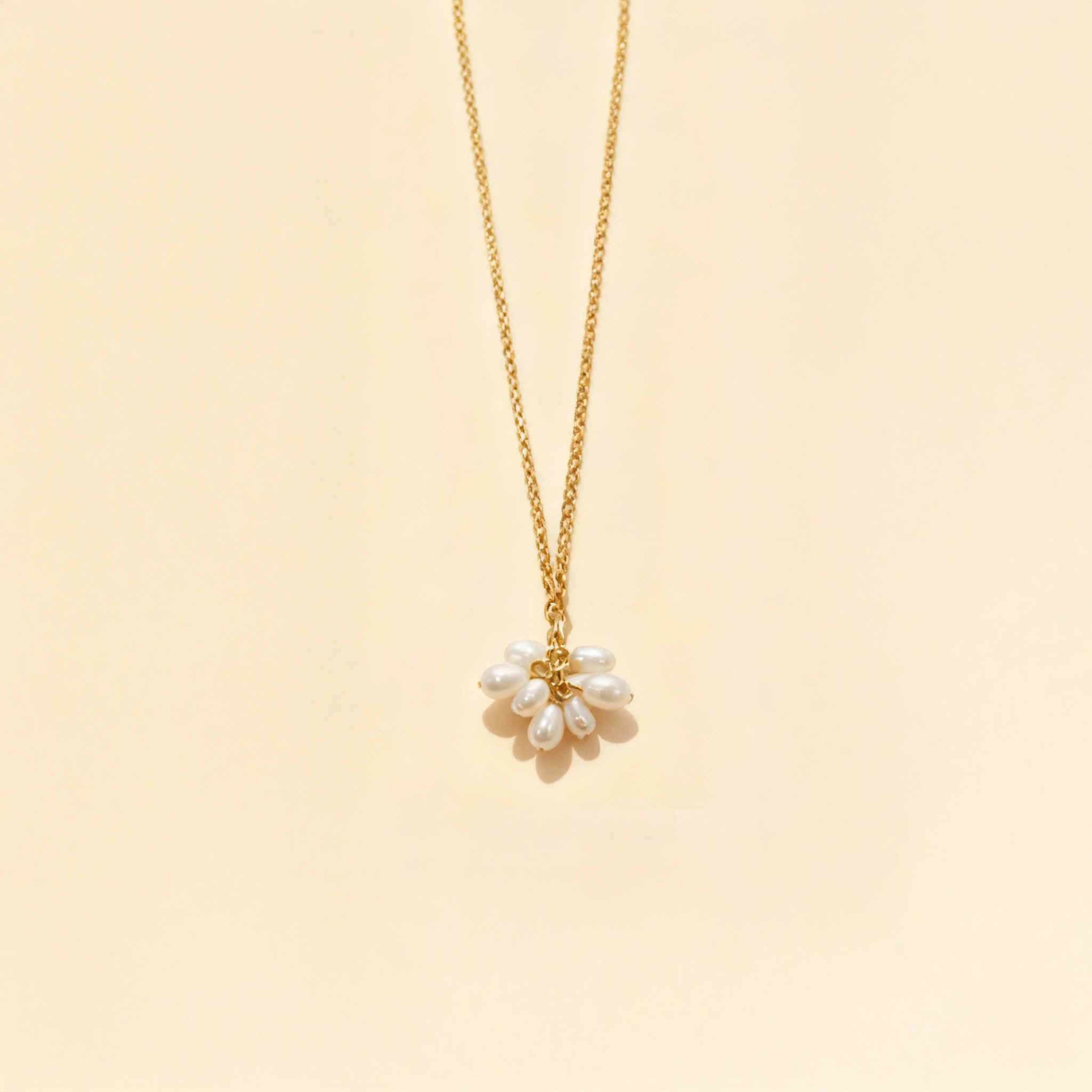 Elegant Pearl Floral Drop Earrings