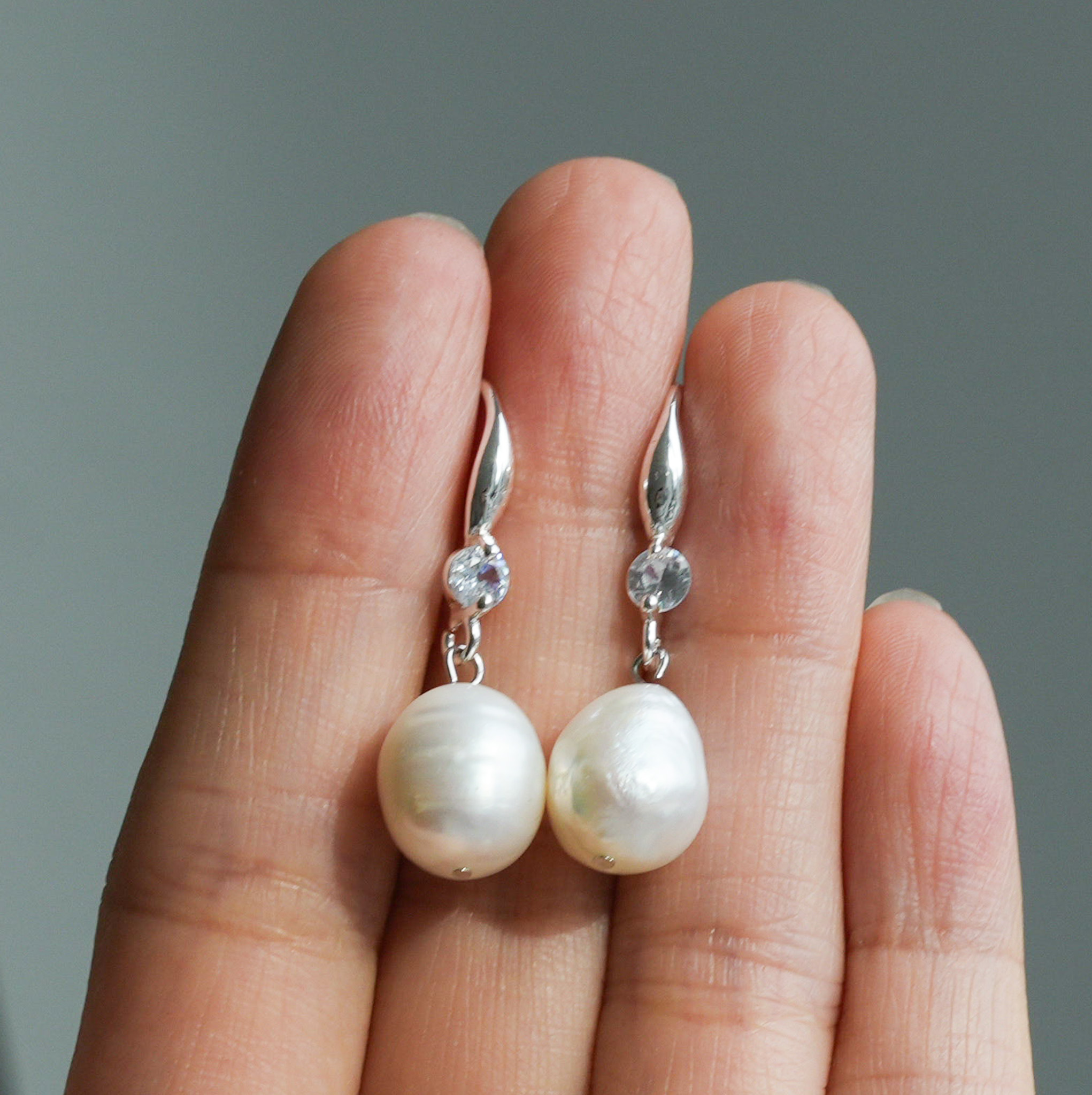 Elegant Pearl Drop Earrings