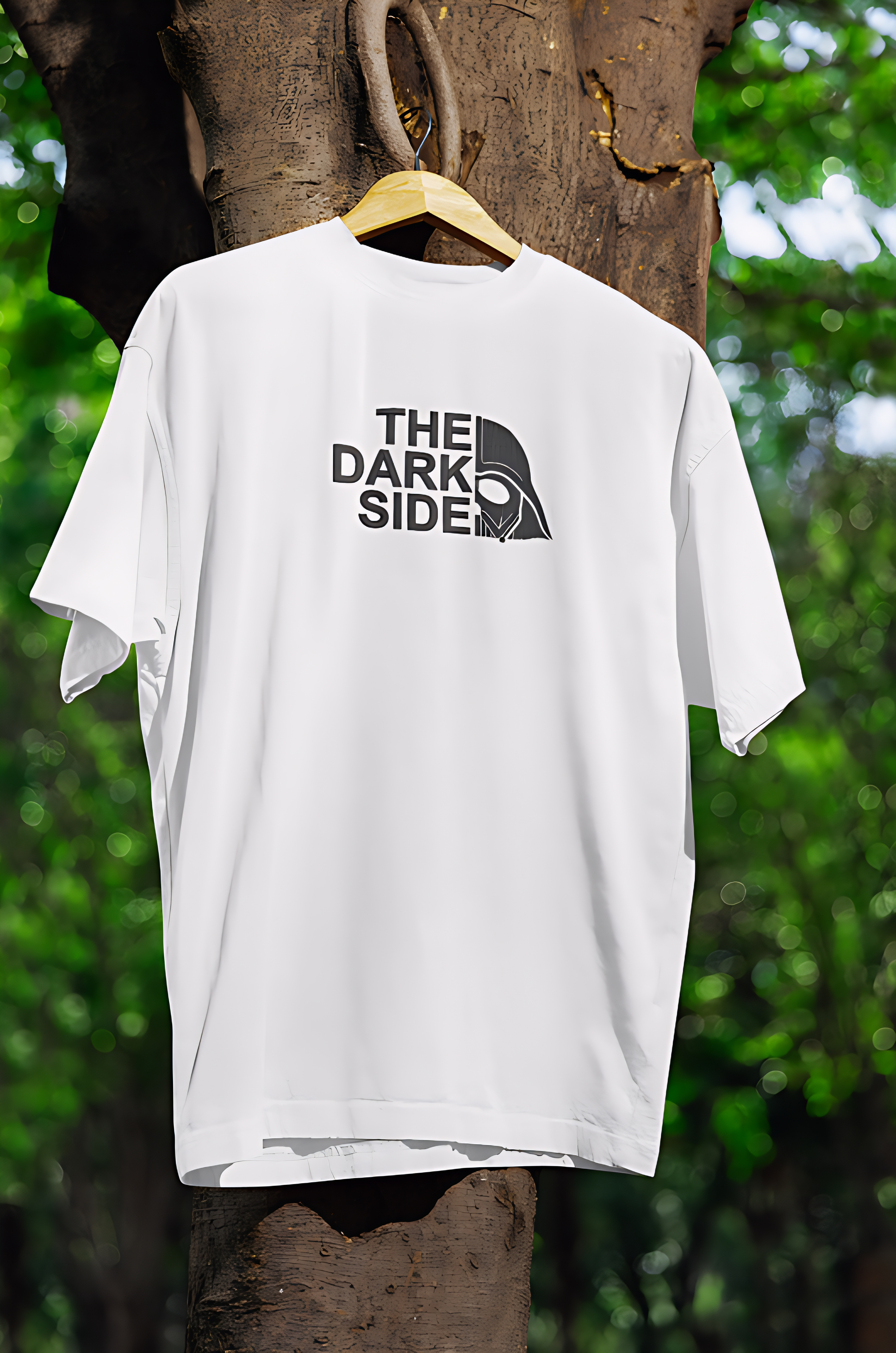 The Dark Side Embroidery Oversized T-shirt
