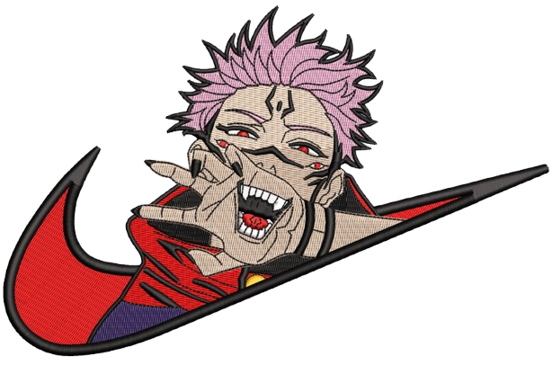 Sukuna Embroidery Oversized T-Shirt