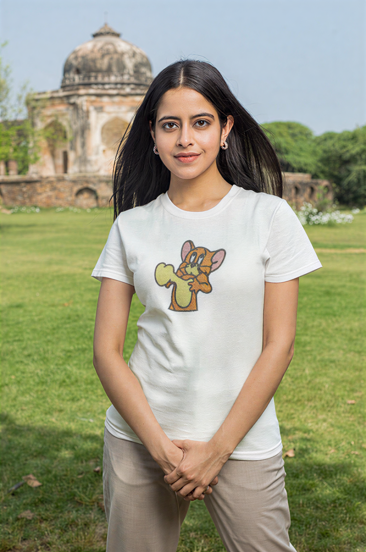 Jerry Embroidery Oversized T-Shirt