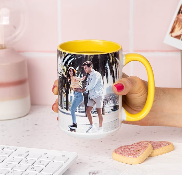Taza de cerámica de 440 ml.