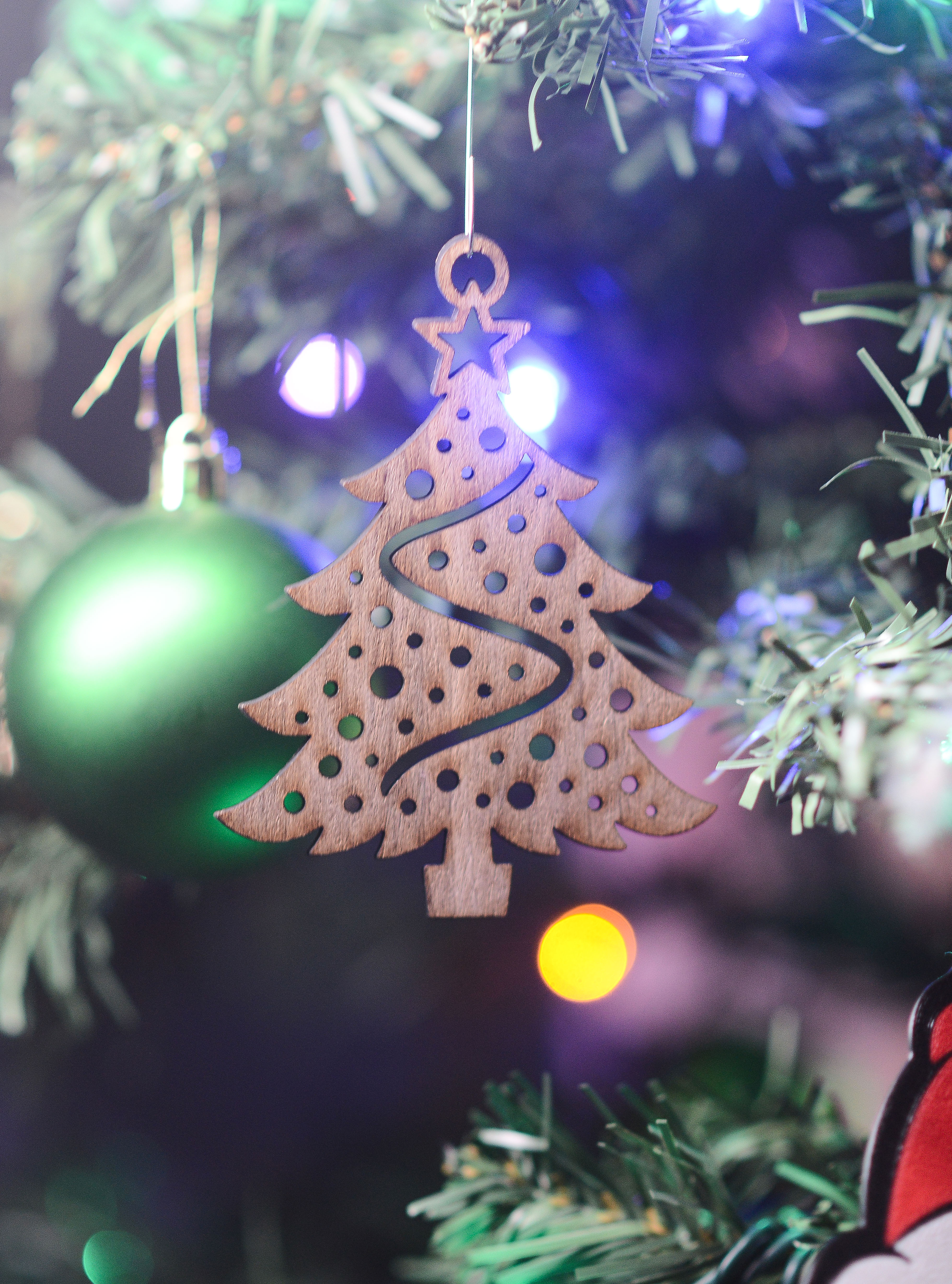 Sapin - Ornement de Noël en bois