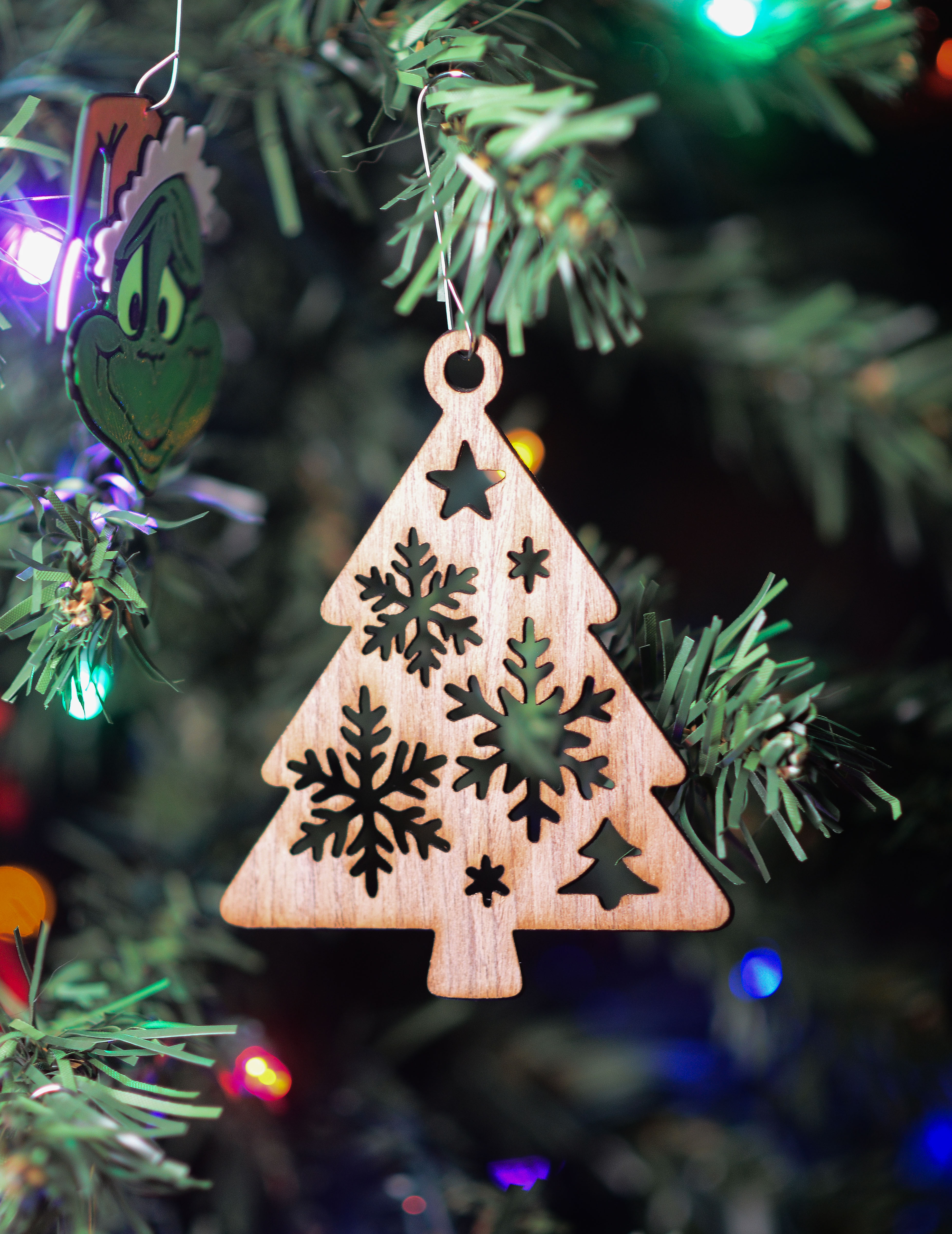 Sapin - Ornement de Noël en bois