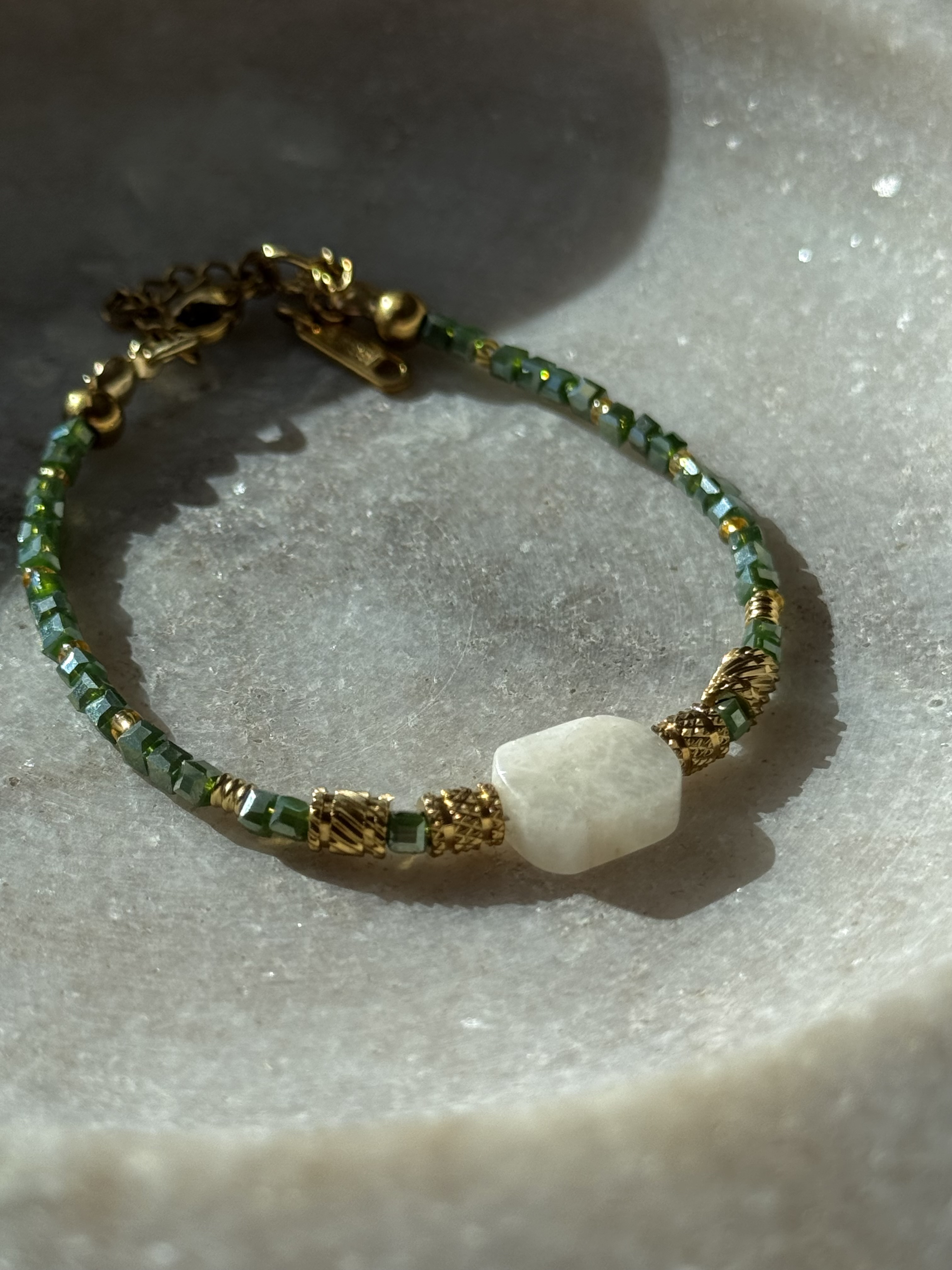 Verdant & Moonlight Stone Bracelet 