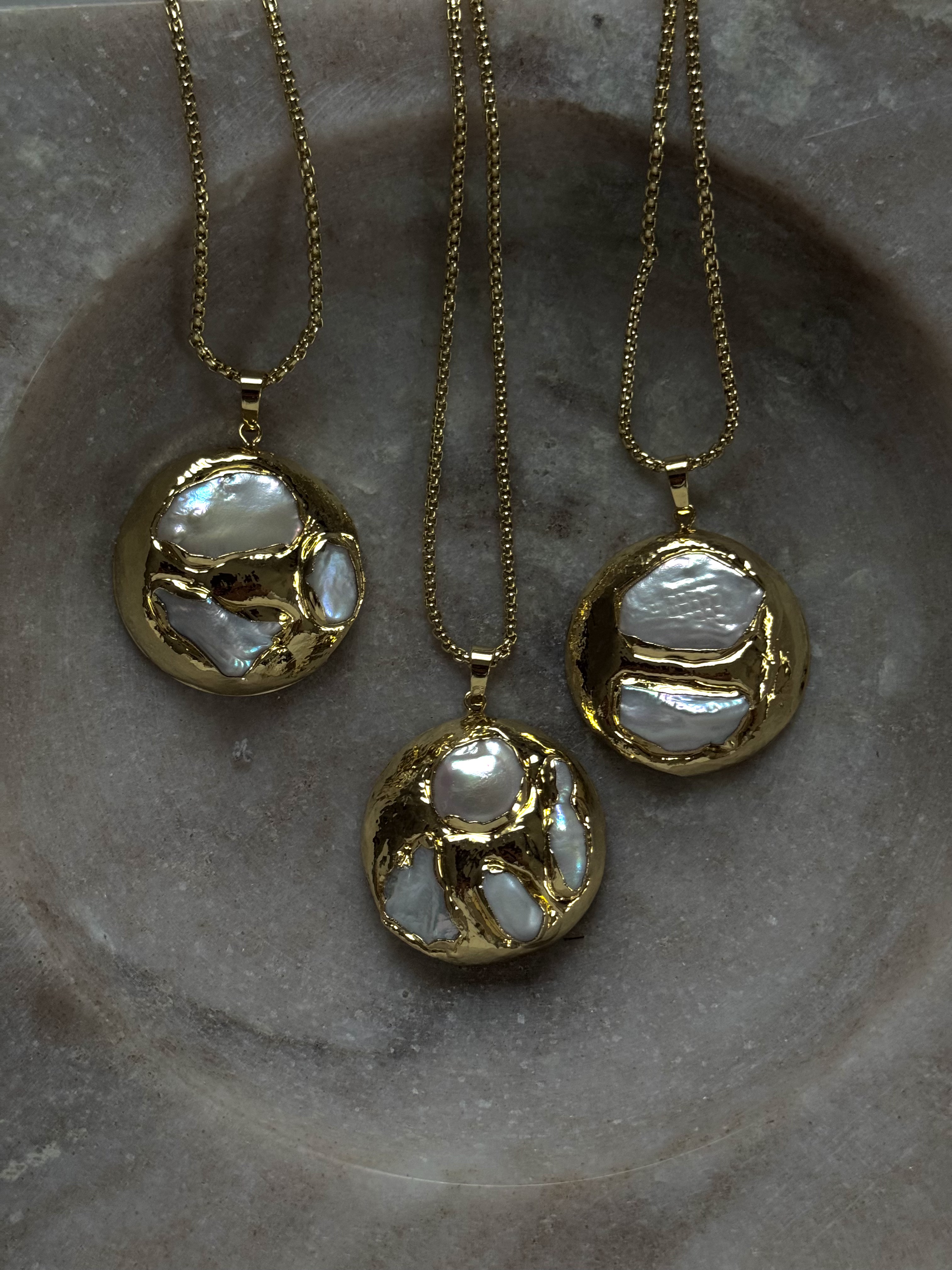 Clair de Lune Medallion Necklace