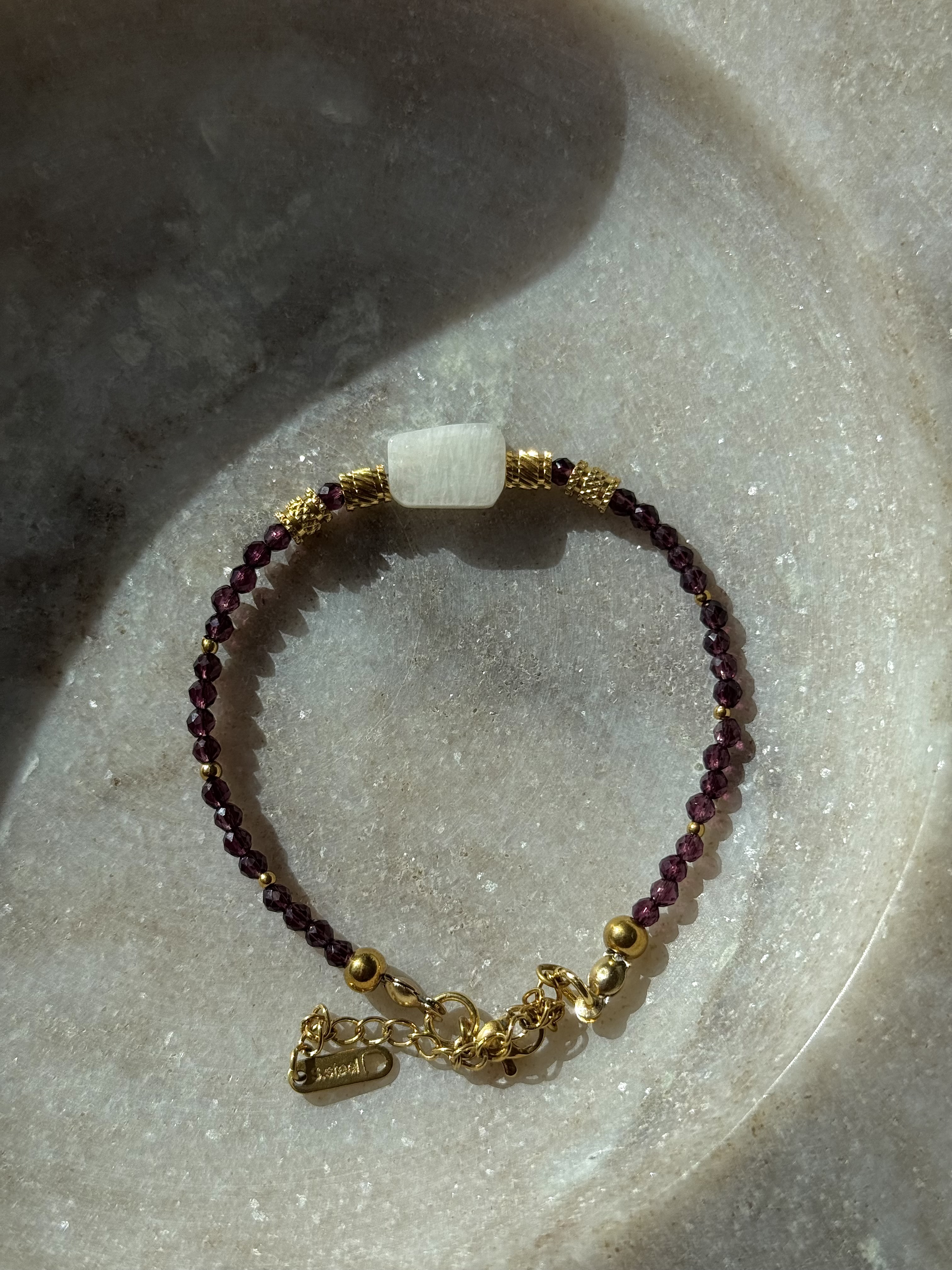 Plum & Moonlight Stone Bracelet 