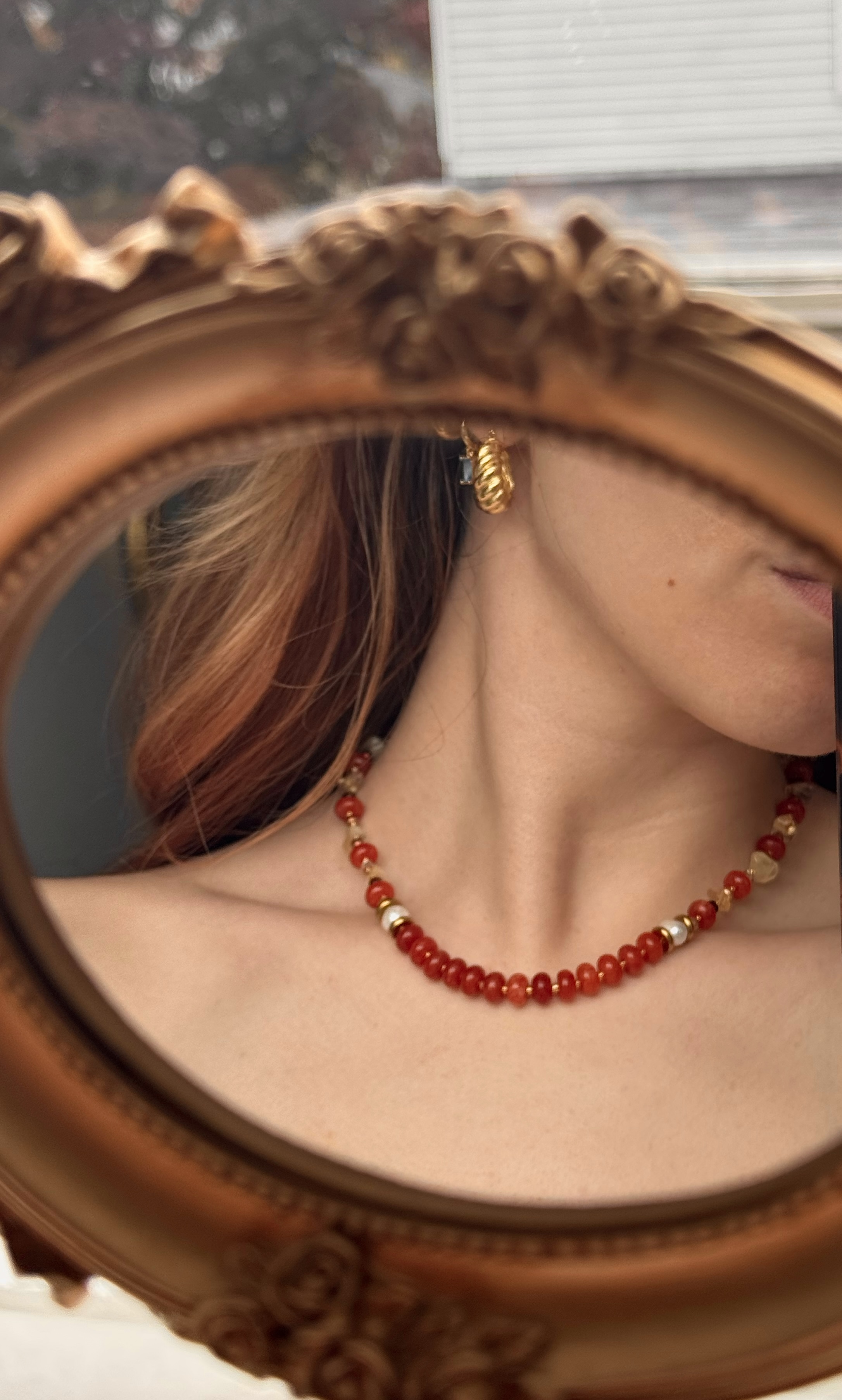 Harvest Glow Beaded Necklace