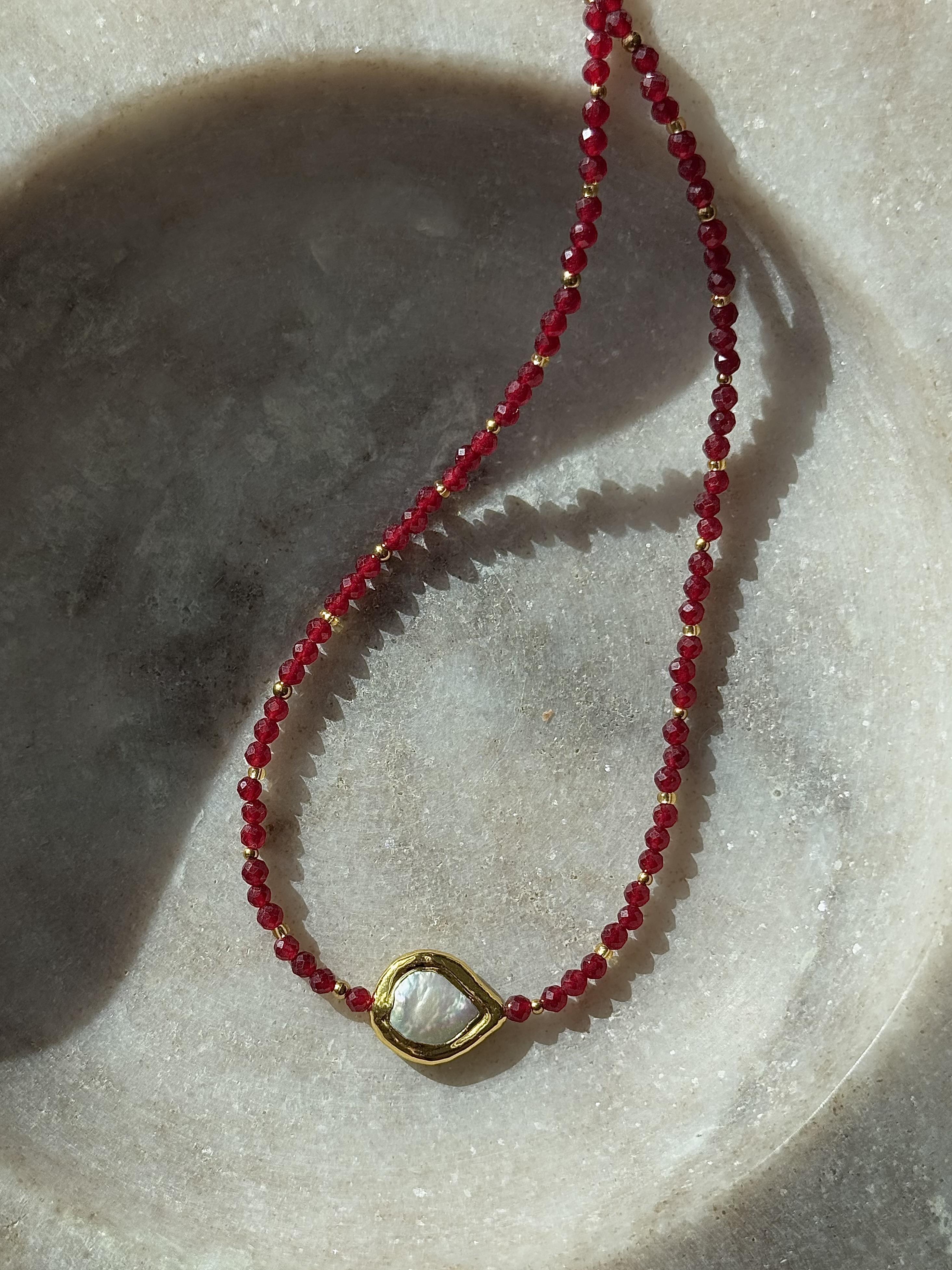 Crimson Pearl Choker