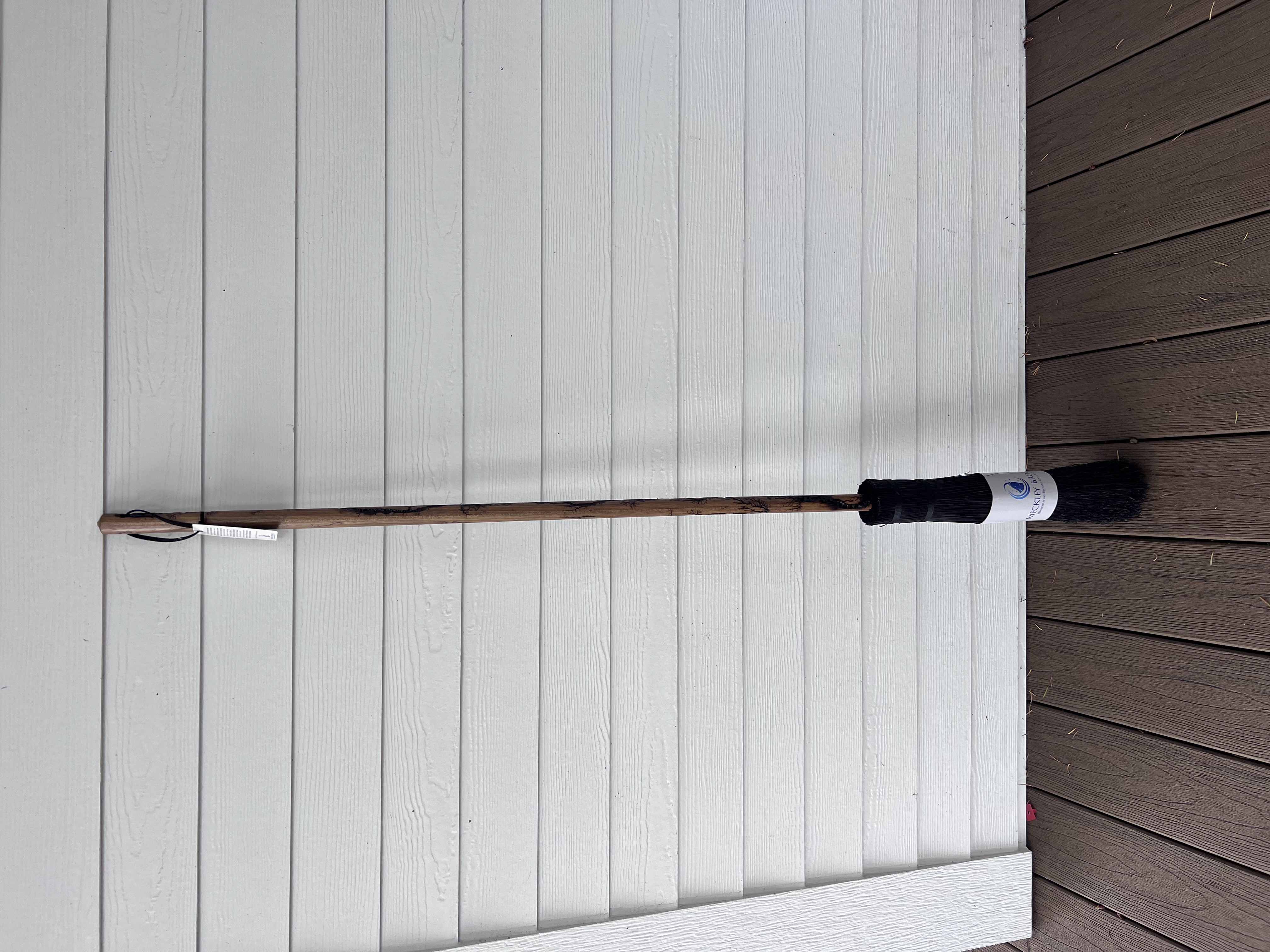 Black Lightning Besom w/Hardwood handle