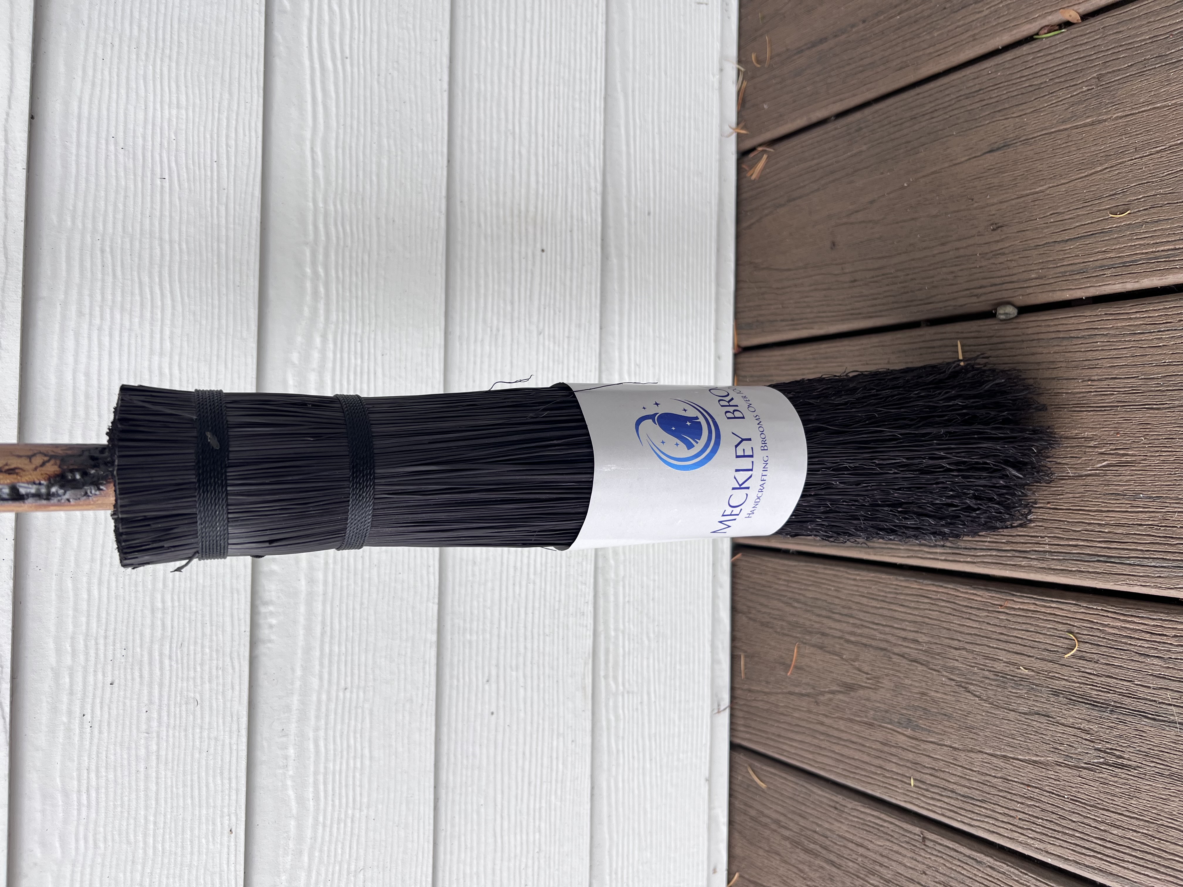 Black Lightning Besom w/Hardwood handle
