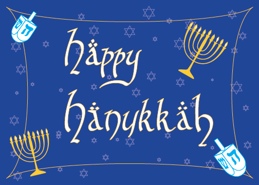 Happy Hanukkah Greeting Card